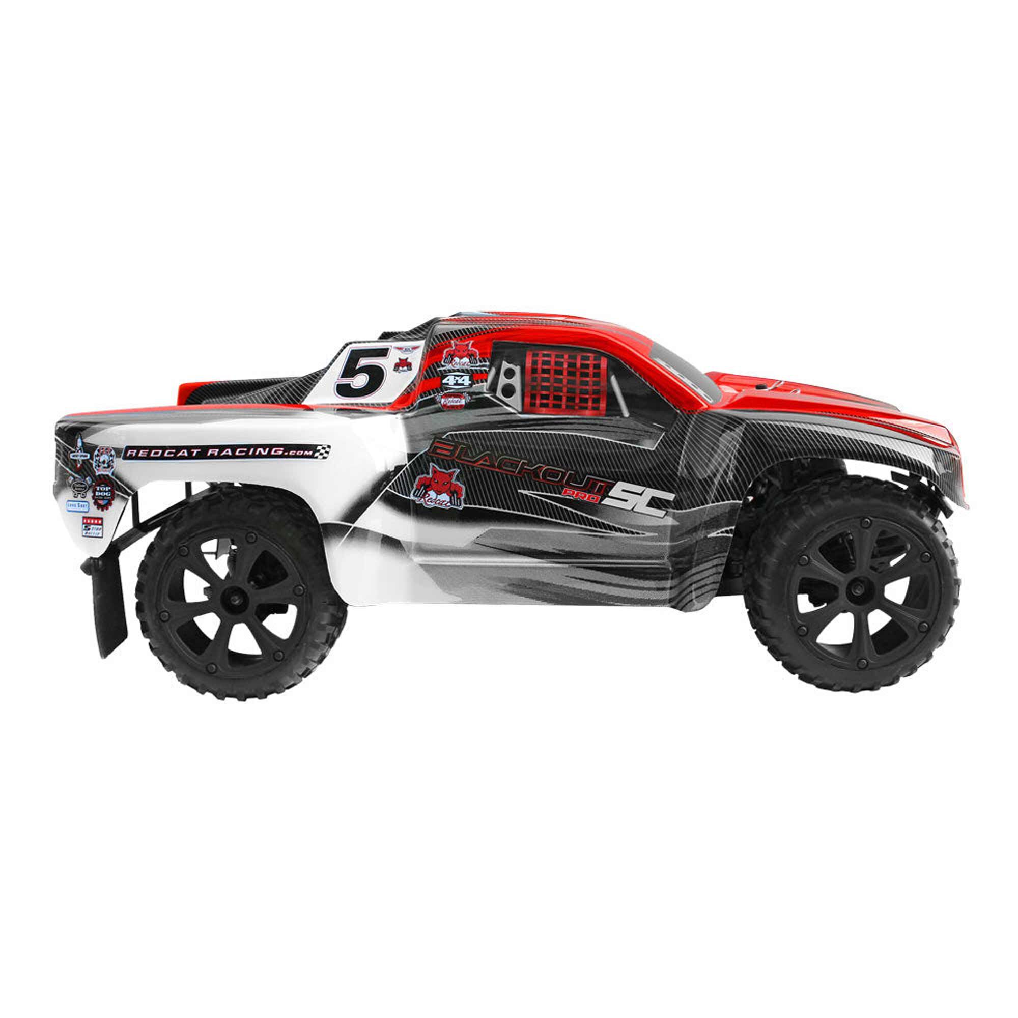 Redcat Racing 1/10 Blackout SC Pro 4WD Short Course Truck Brushless RTR, Red