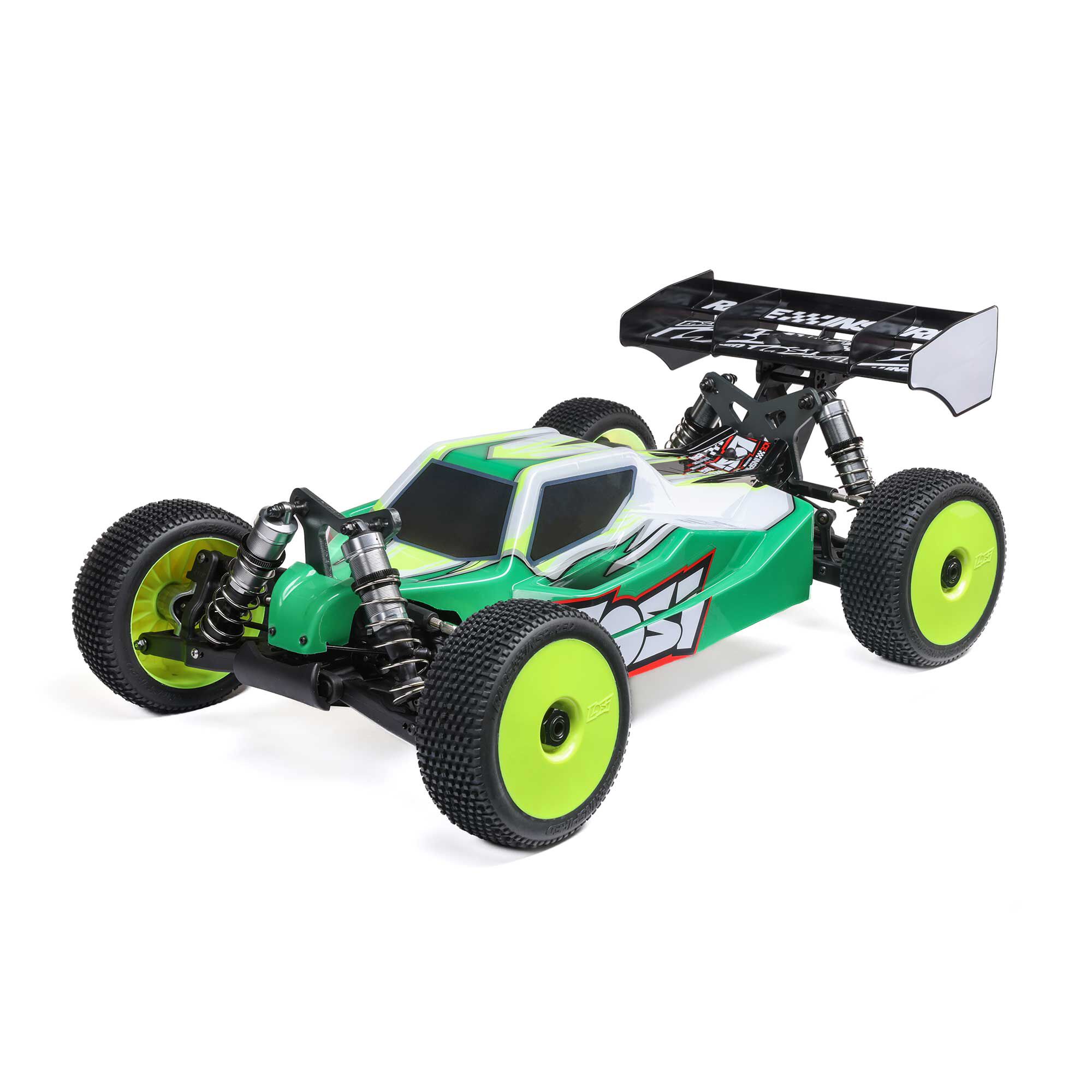 Losi 1/8 8IGHT-XE 4S 4X4 RTR Brushless Race Buggy, Clear