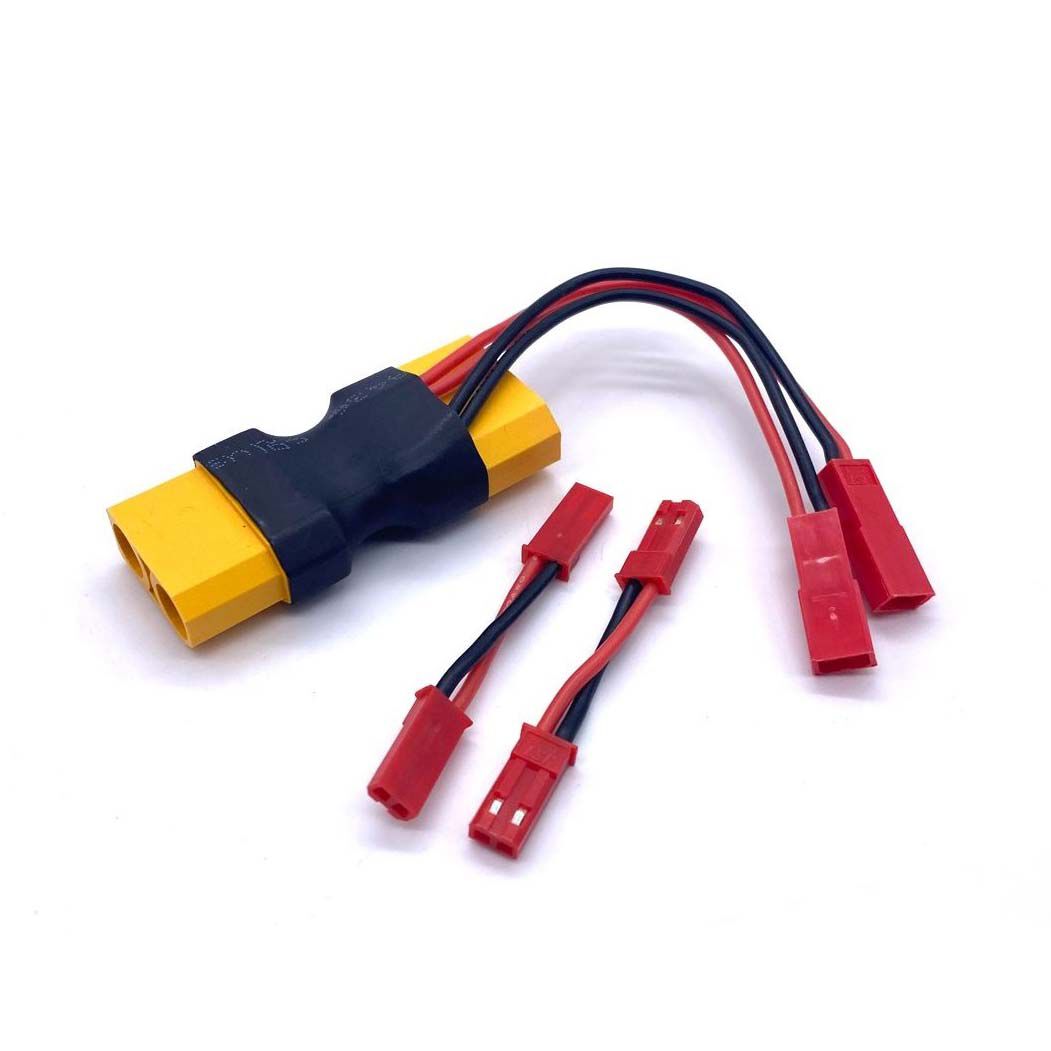 REEFS RC XT90 Dual JST Connector with 2 Male-Male Adaptors