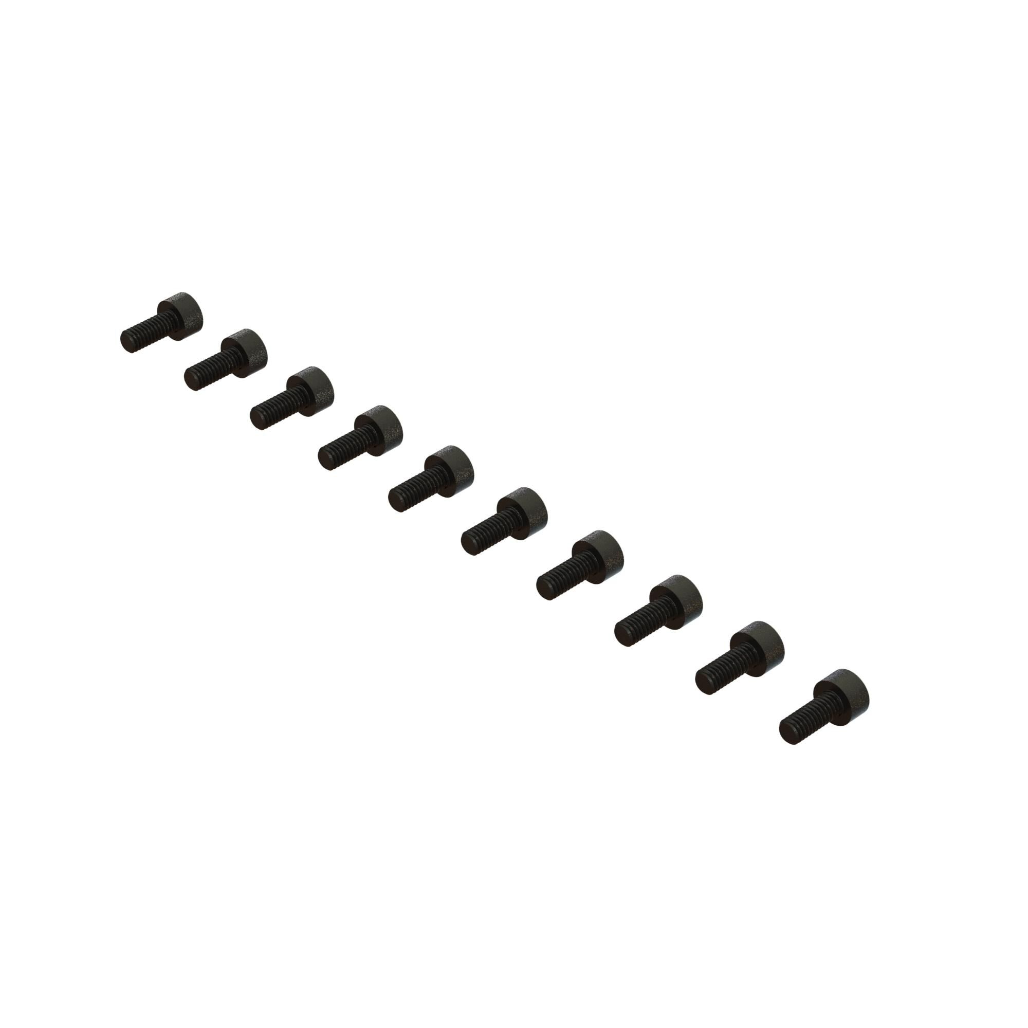ARRMA Cap Head Hex Machine Screw, M2.5x6mm (10)