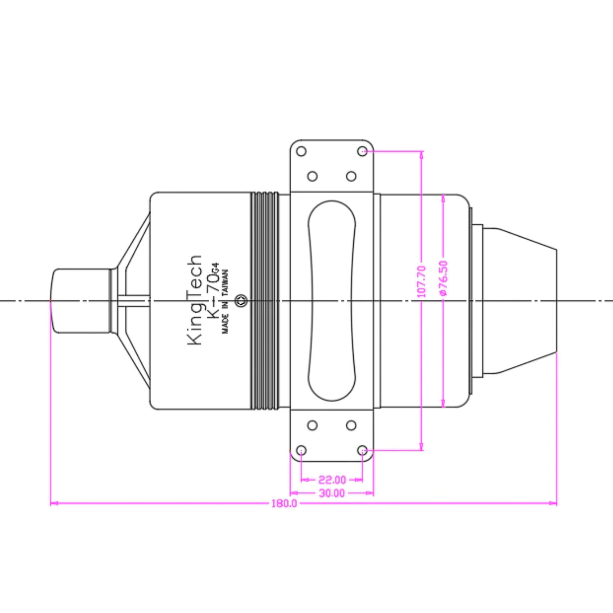 KingTech Turbines International KingTech K-70G4+ Turbine Engine with ECU