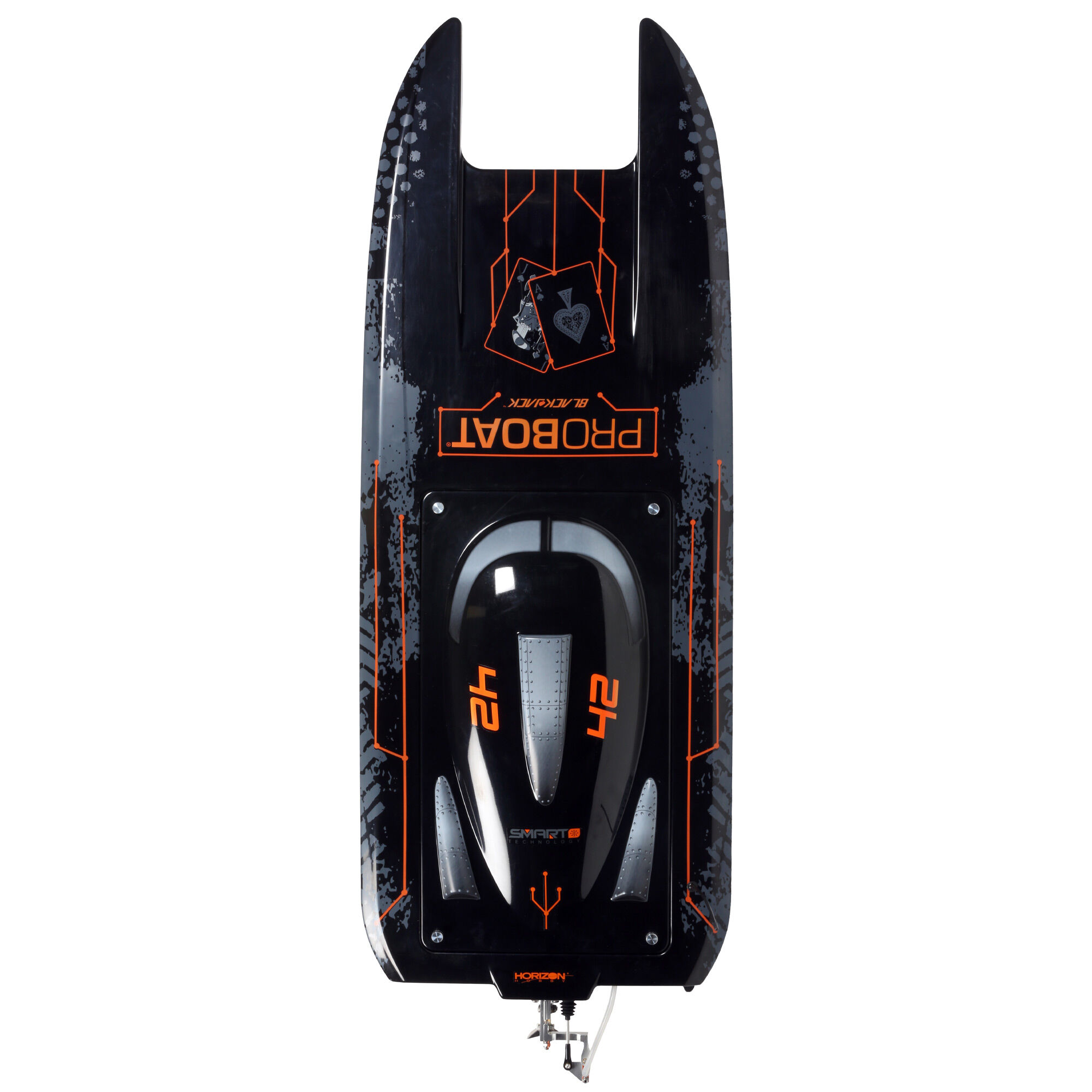 Pro Boat Blackjack 42" 8S Brushless Catamaran RTR, Black/Orange