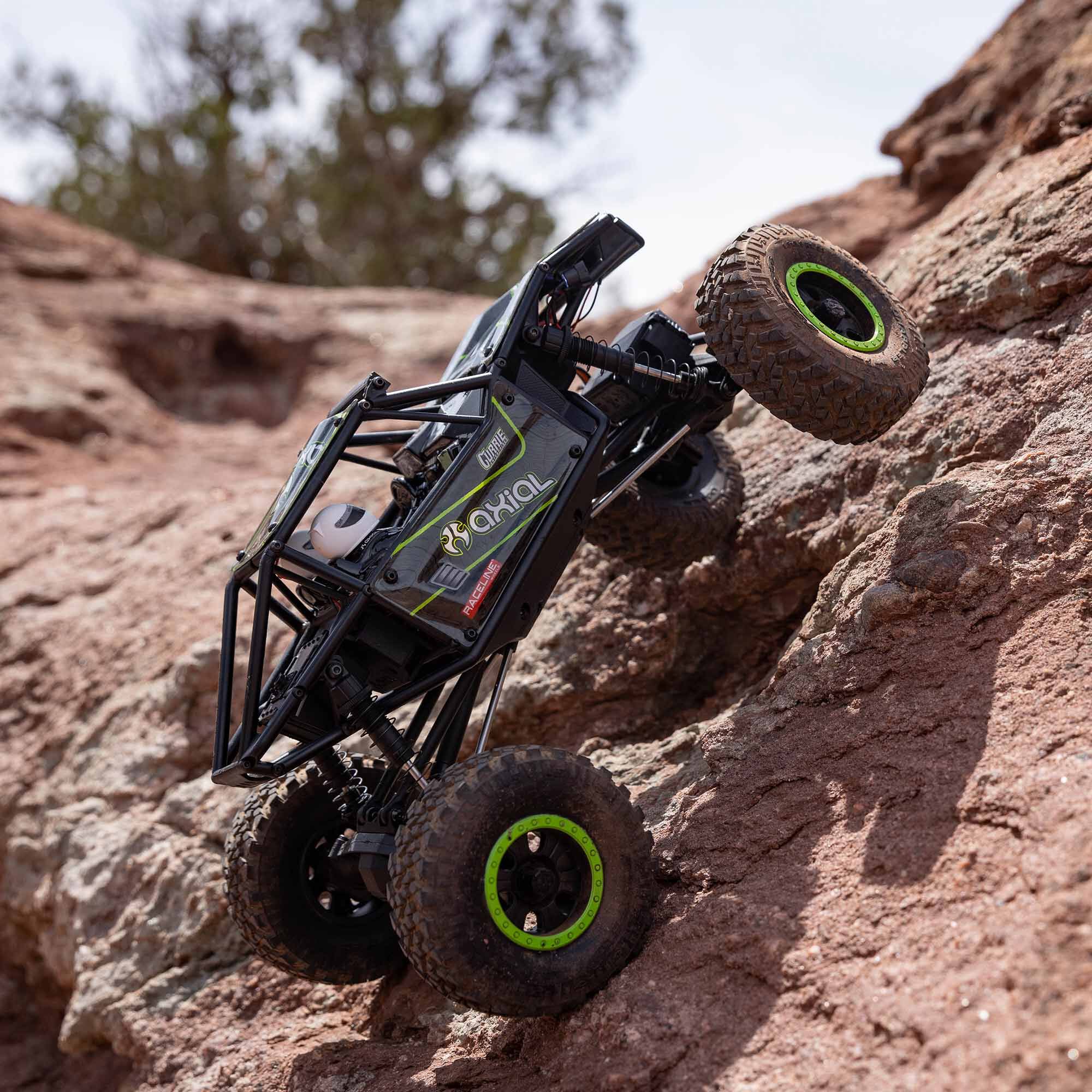 Axial 1/18 UTB18 Capra 4X4 RTR Brushed Rock Crawler (Battery & Charger Included), Black