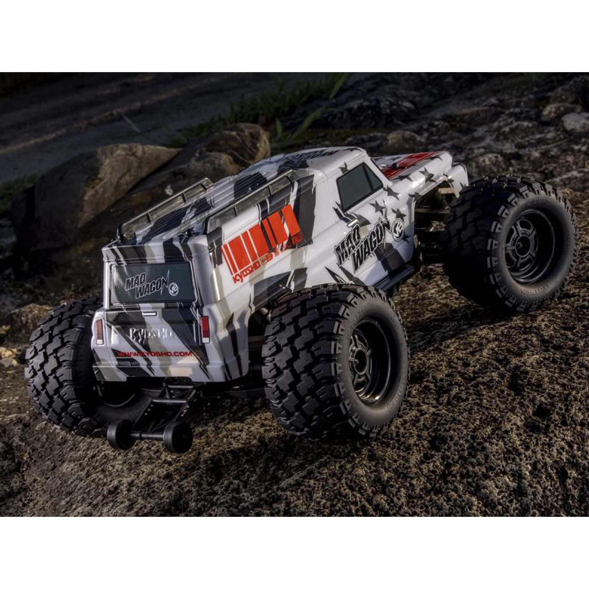 Kyosho 1/10 Mad Wagon VE KB10 4x4 3S Brushless Monster Truck RTR, Black
