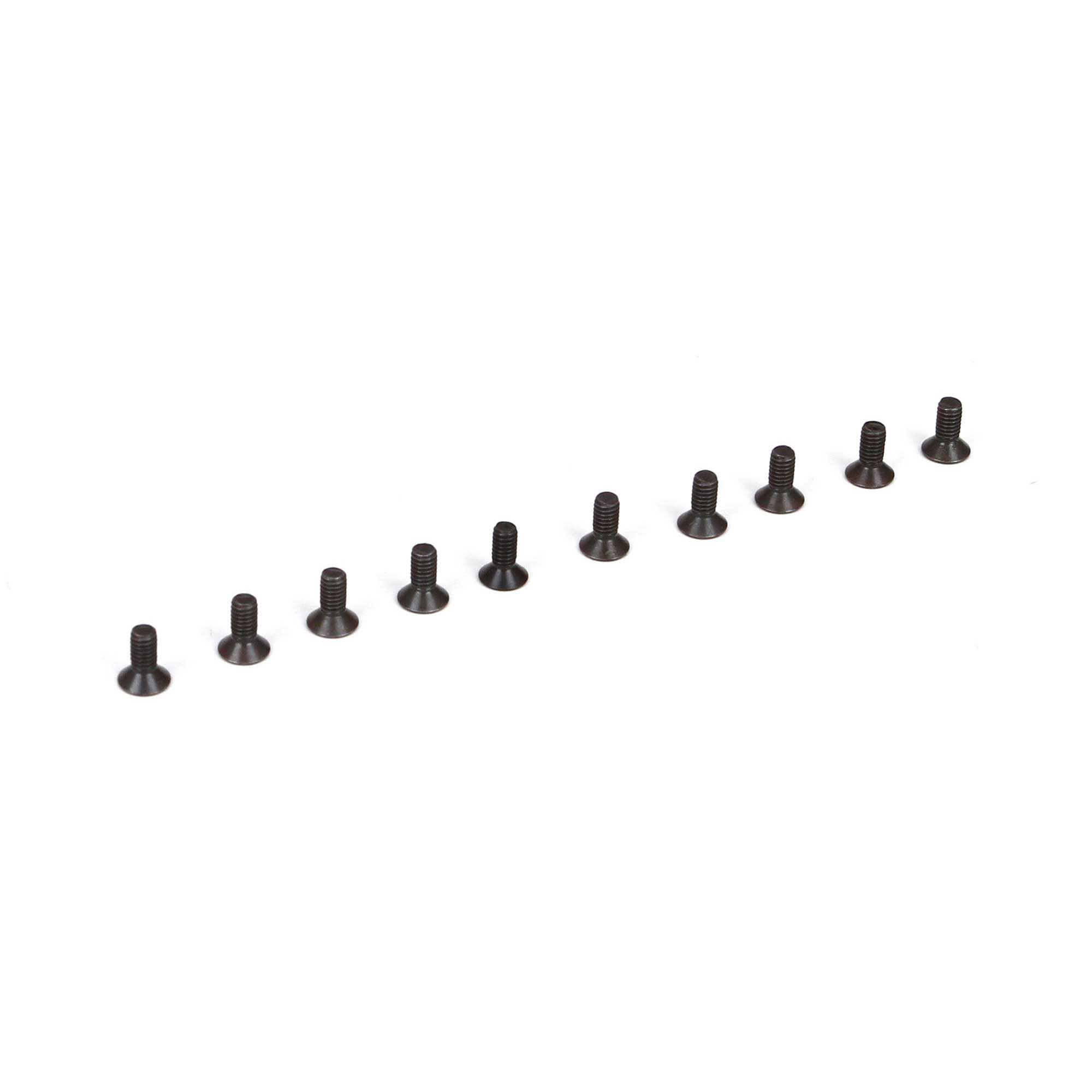 Team Losi Racing Flat Head Screws, M2.5 x 6mm (10)