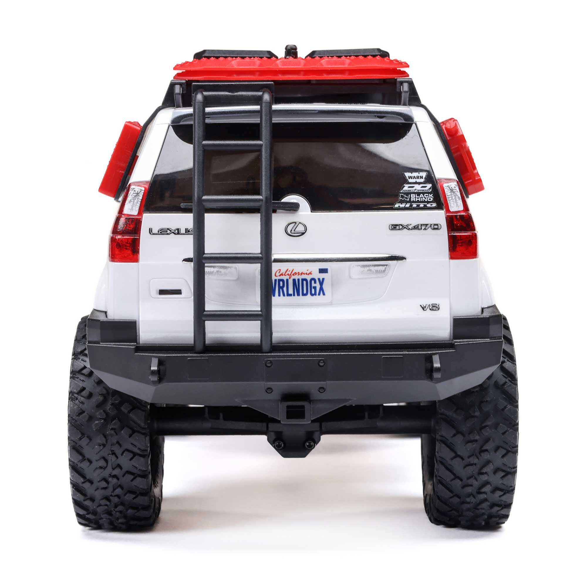 Axial 1/24 SCX24 Lexus GX 470 4X4 RTR Brushed Rock Crawler (Battery & Charger Included), White