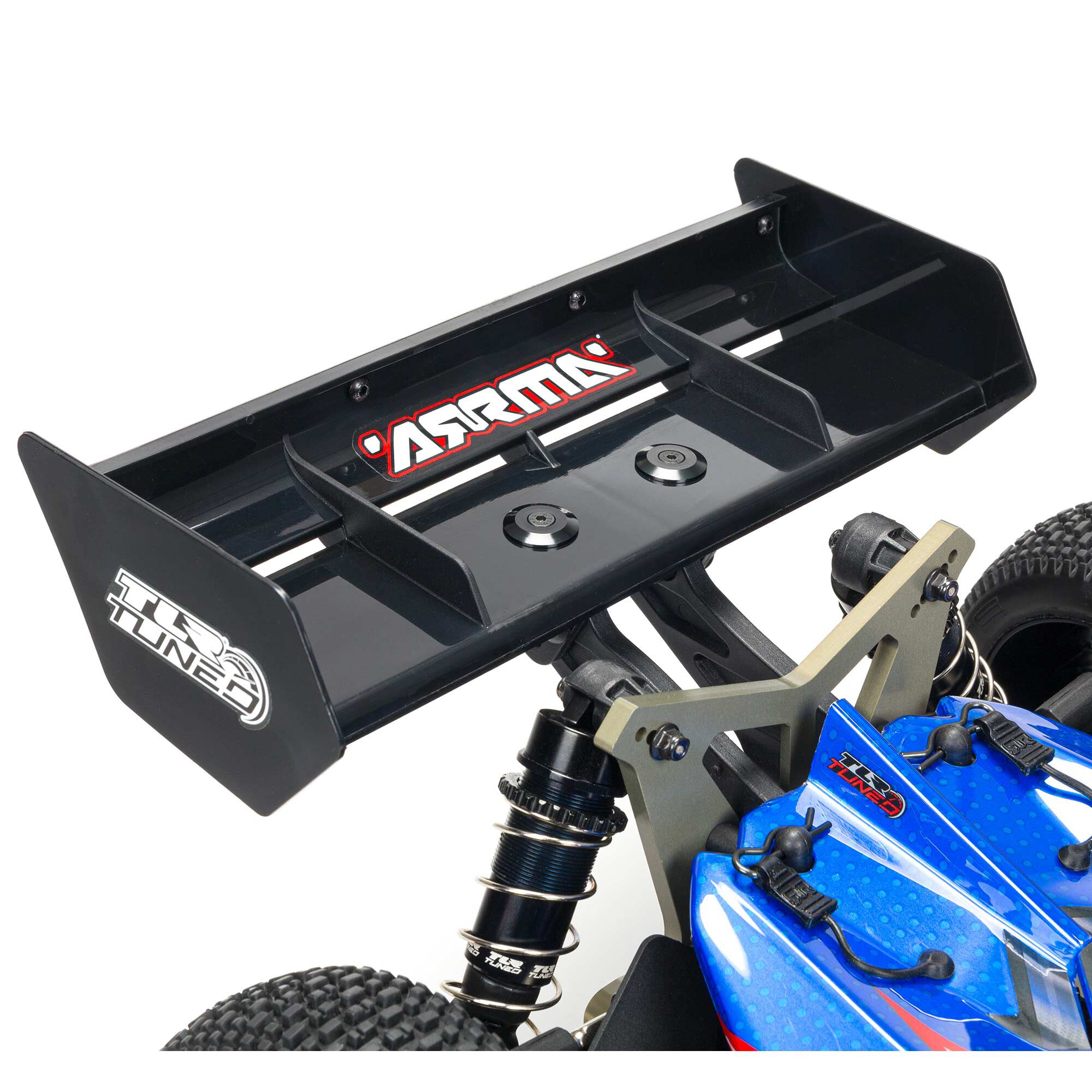 ARRMA 1/8 TYPHON 6S TLR Tuned 4X4 RTR Brushless Buggy, Red/Blue