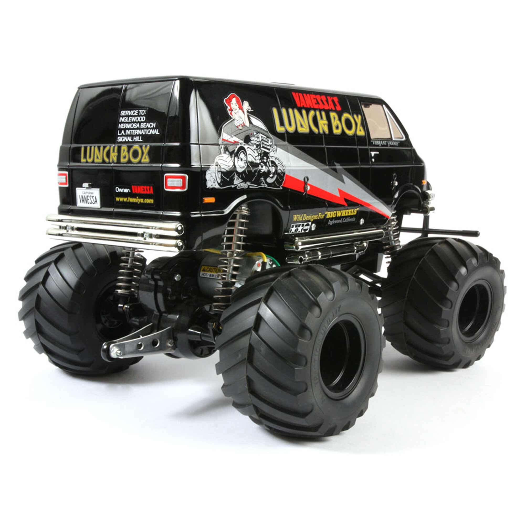 Tamiya 1/12 Lunch Box 2WD Monster Truck Kit, Black