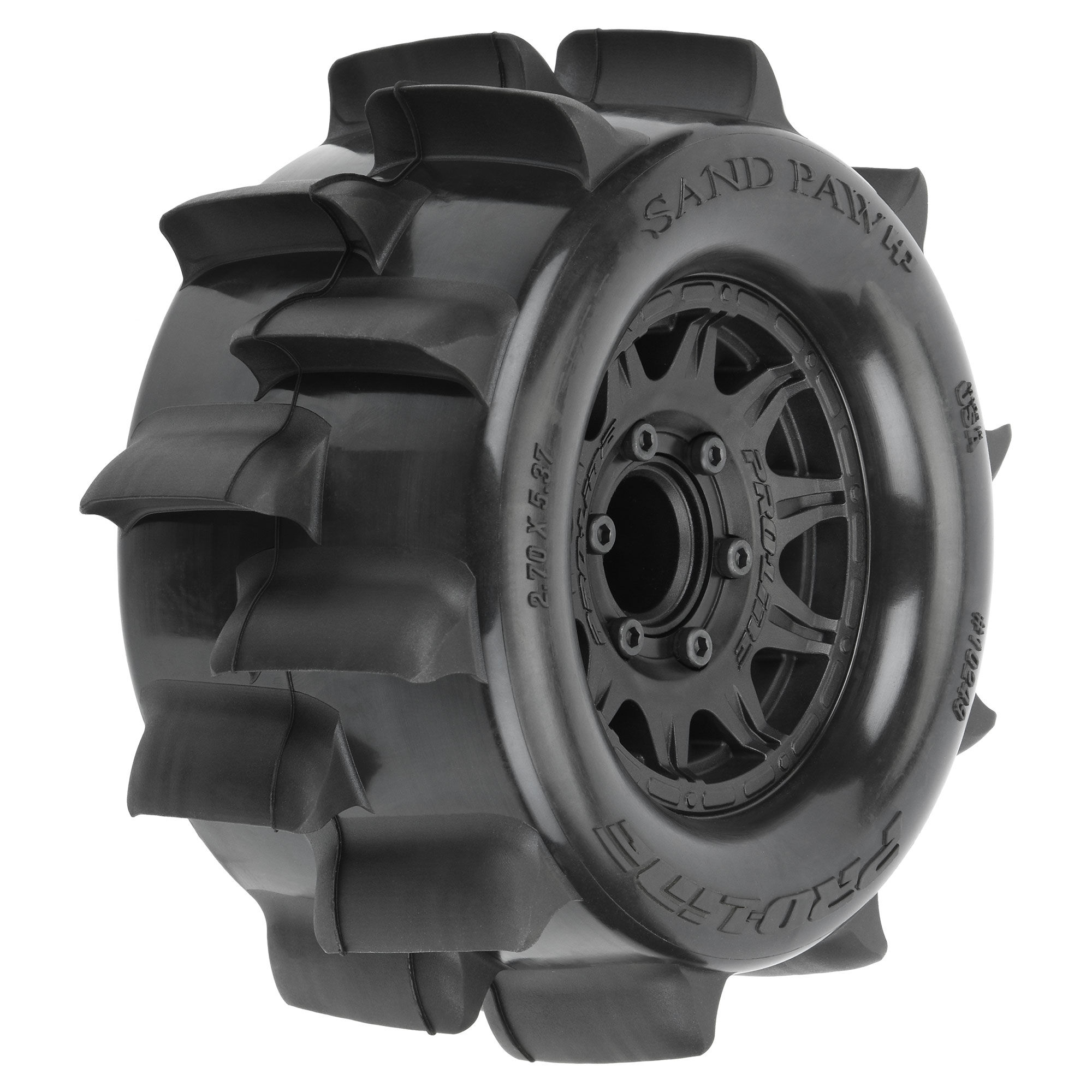 Pro-Line Racing 1/10 Sand Paw HP BELTED F/R 2.8" MT Tires MTD 12/14mm Black Raid (2)