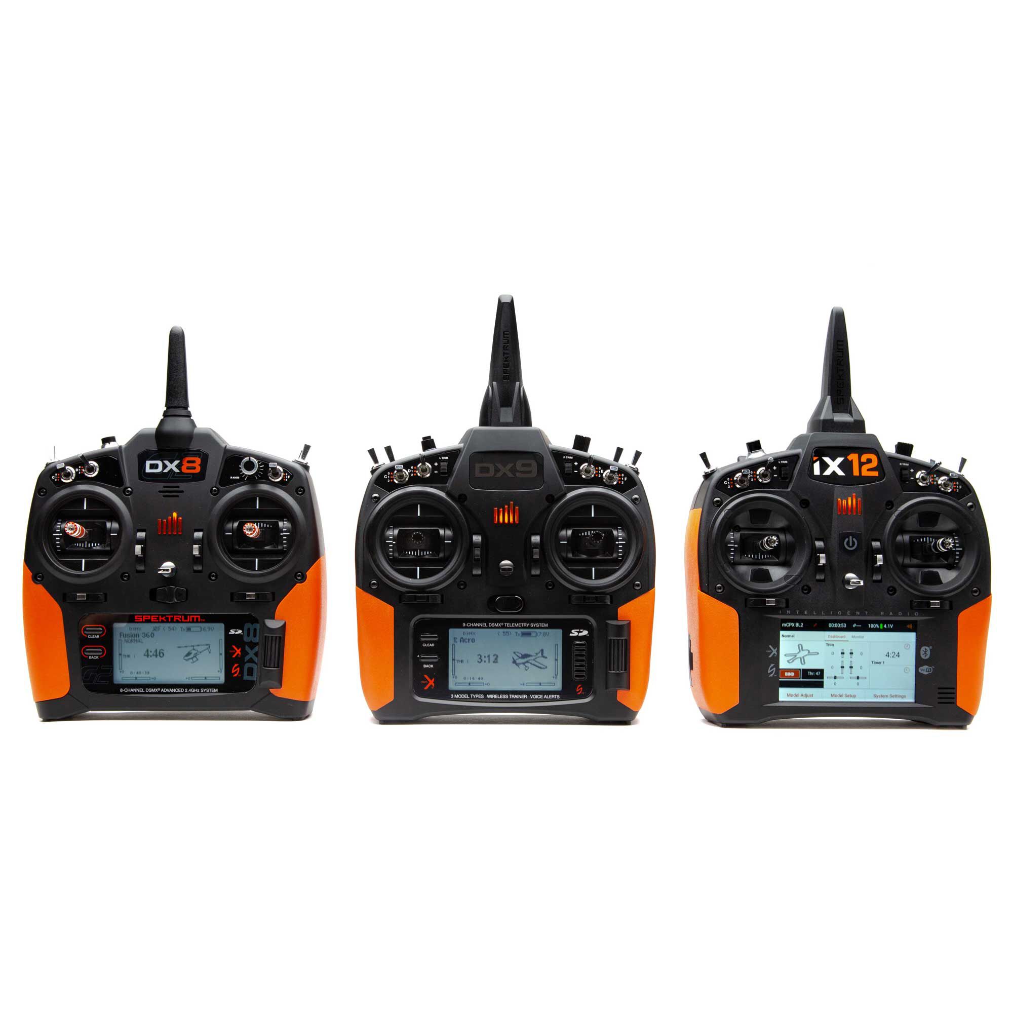 Spektrum Orange Grip Set with Tape: DX6 G2/3, DX8 G2