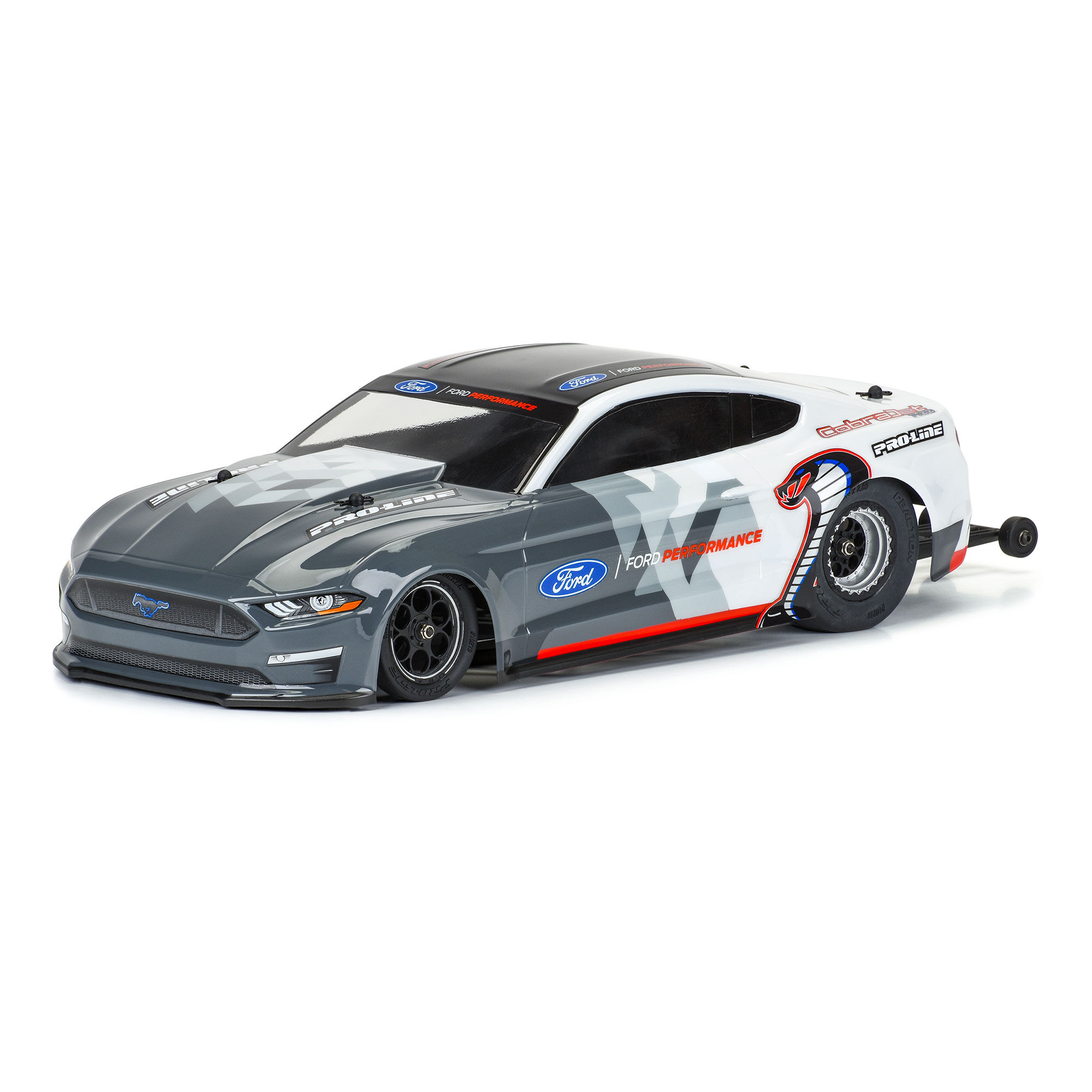 Pro-Line Racing 1/16 2021 Ford Mustang Cobra Jet Clear Body: Losi Mini Drag Car