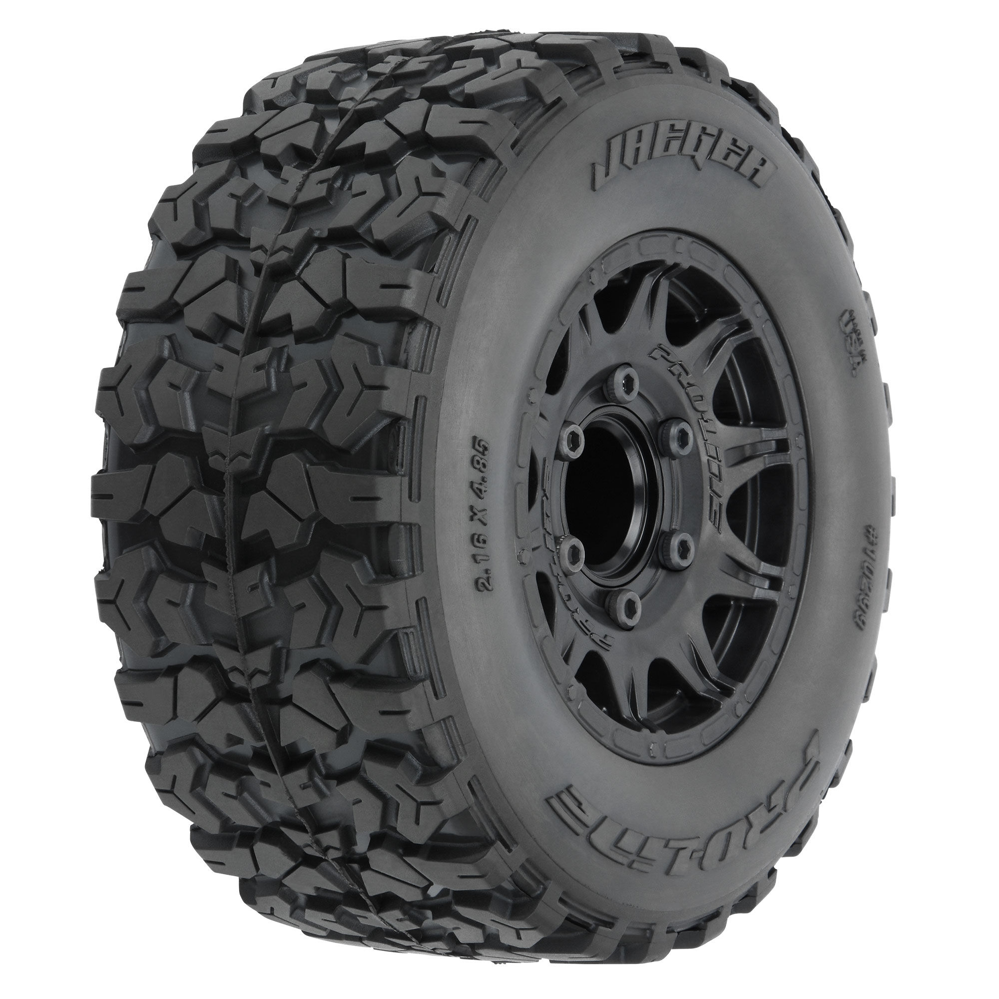 Pro-Line Racing 1/10 Jaeger HP BELTED F/R 2.8" MT Tires MTD 12mm/14mm Black Raid (2)