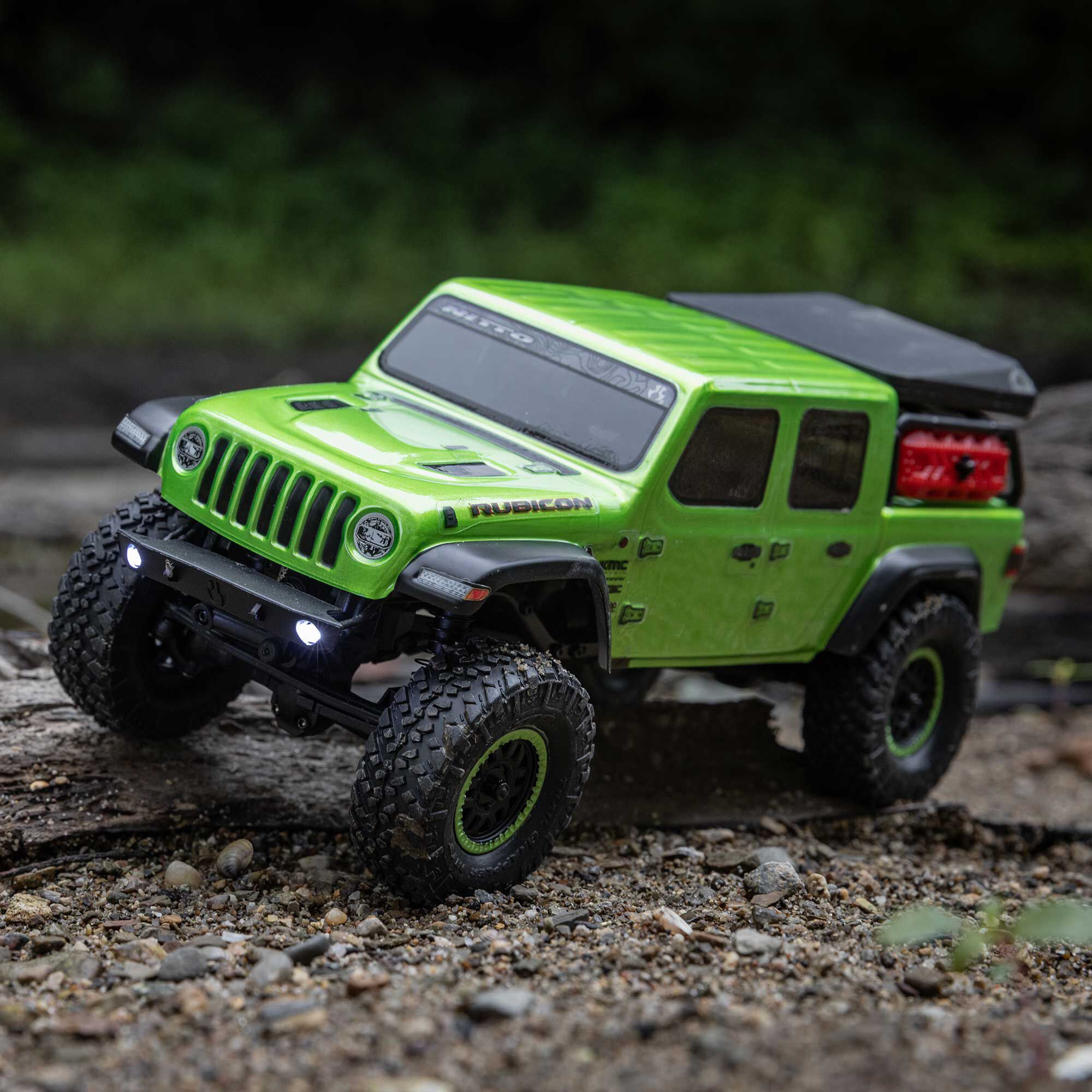 Axial 1/24 SCX24 Jeep JT Gladiator 4X4 RTR Brushed Rock Crawler (Battery & Charger Included), Green