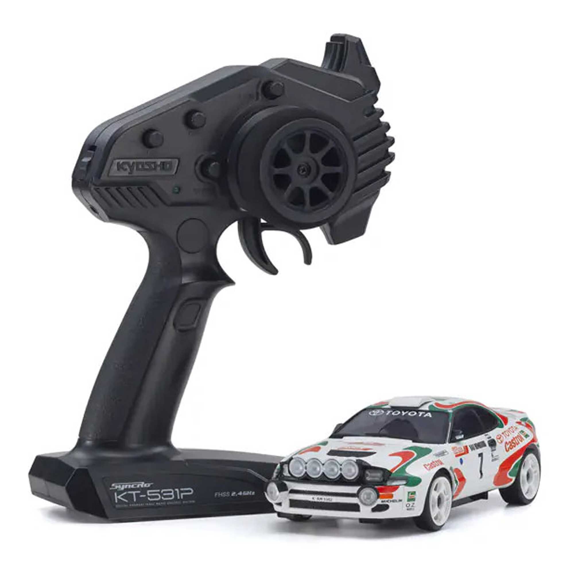 Kyosho 1/28 Mini-Z Toyota Celica GT-Four On-Road Touring Car RTR, No.7 WRC 1993