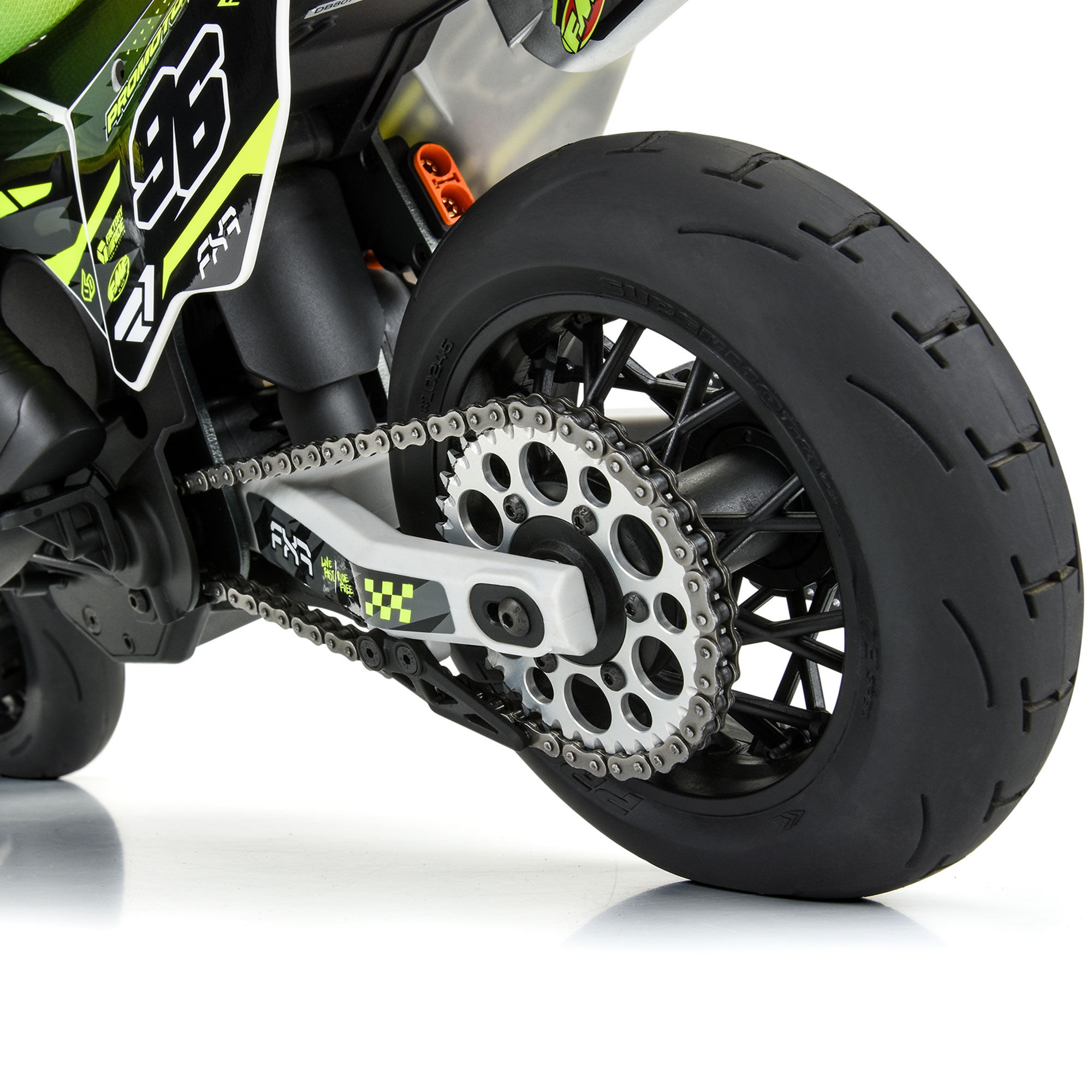 Pro-Line Racing 1/4 Supermoto 2.0 S3 Rear Tire MTD Black Supermoto Wheel: MX/SM