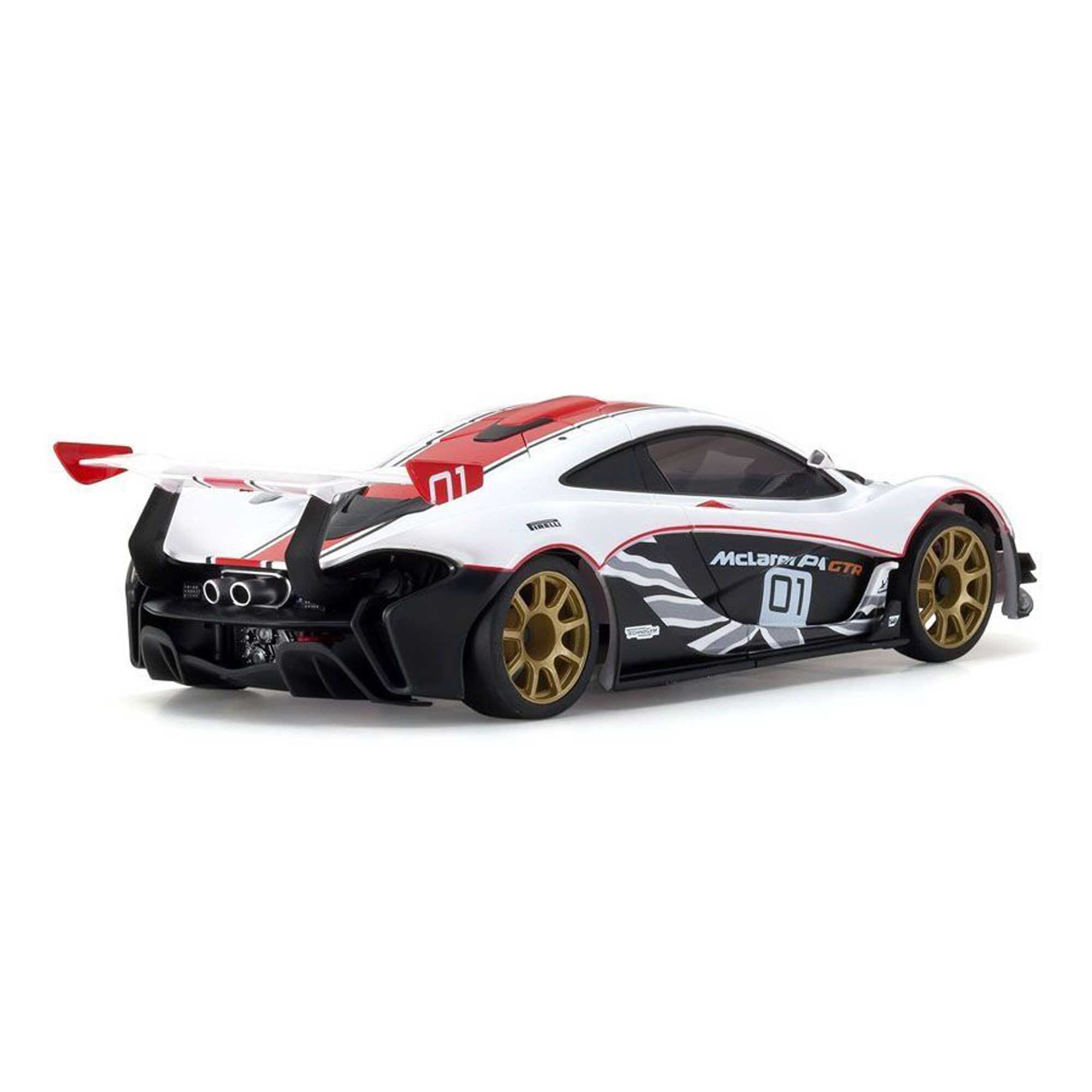 Kyosho 1/28 Mini-Z McLaren P1 GTR RWD On-Road Touring Car RTR, White/Red