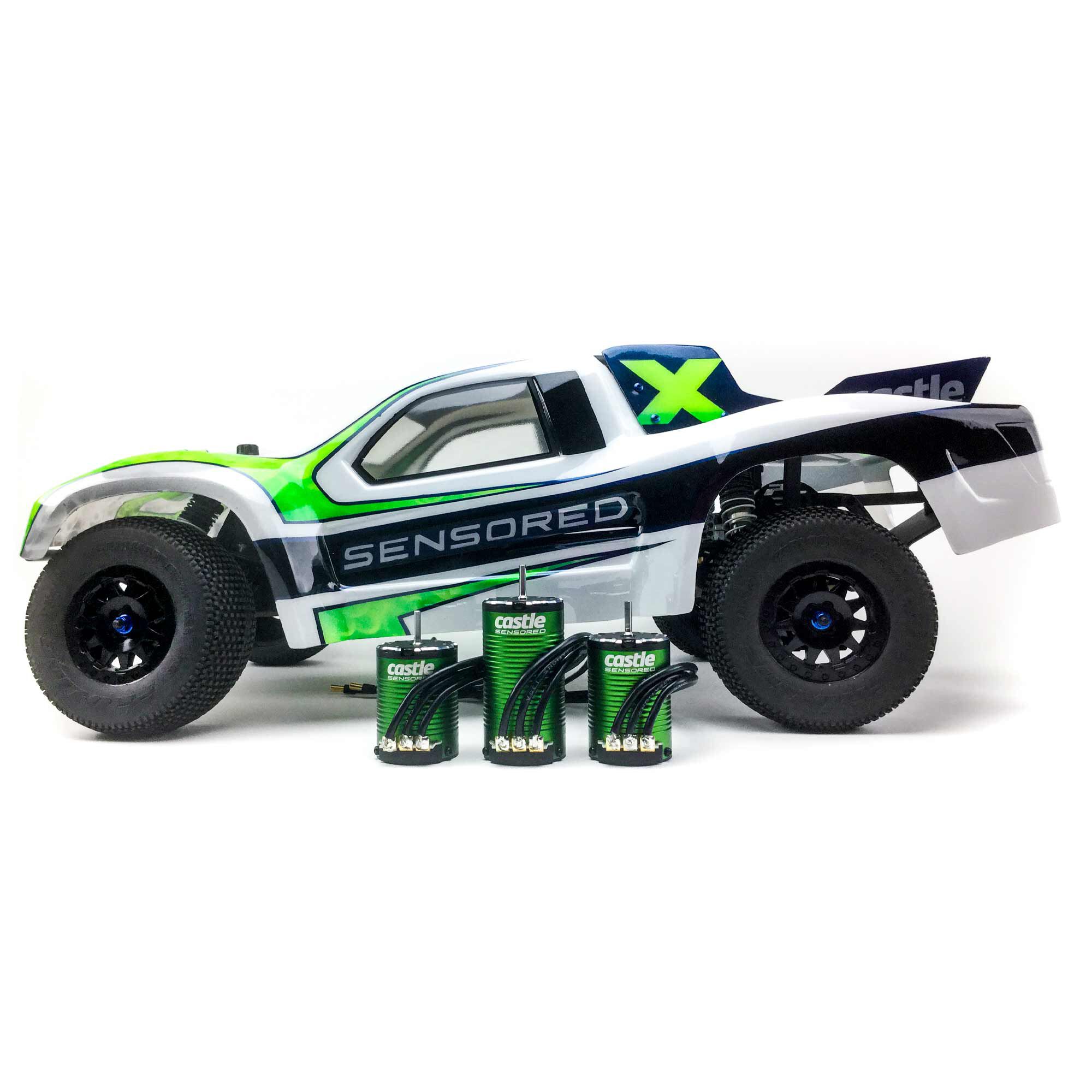 Castle Creations 1/10 SV3 Sidewinder Waterproof ESC / 1406-4600Kv Brushless Motor Combo: 4mm Bullet