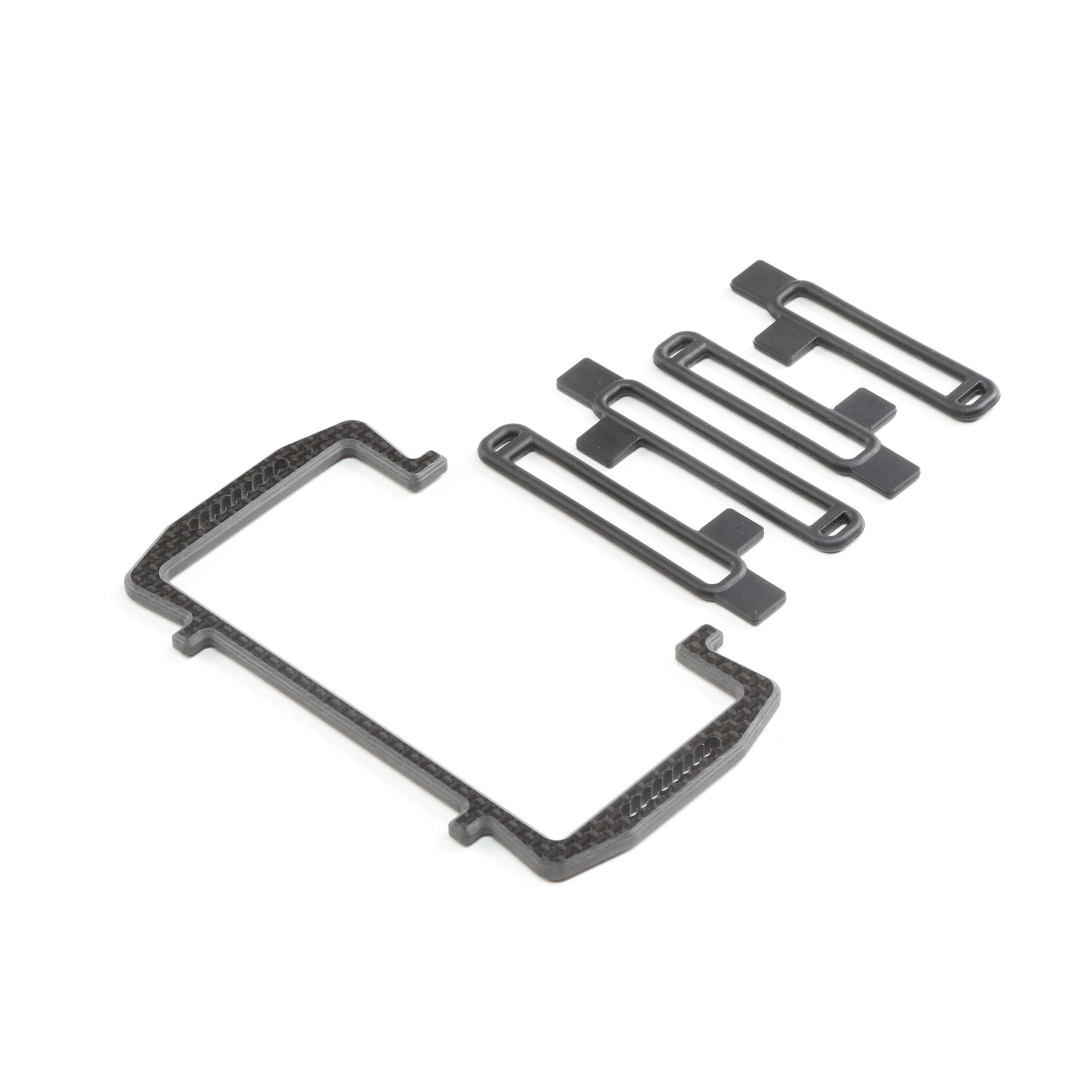 Team Losi Racing Carbon Battery Cradle: 22 5.0