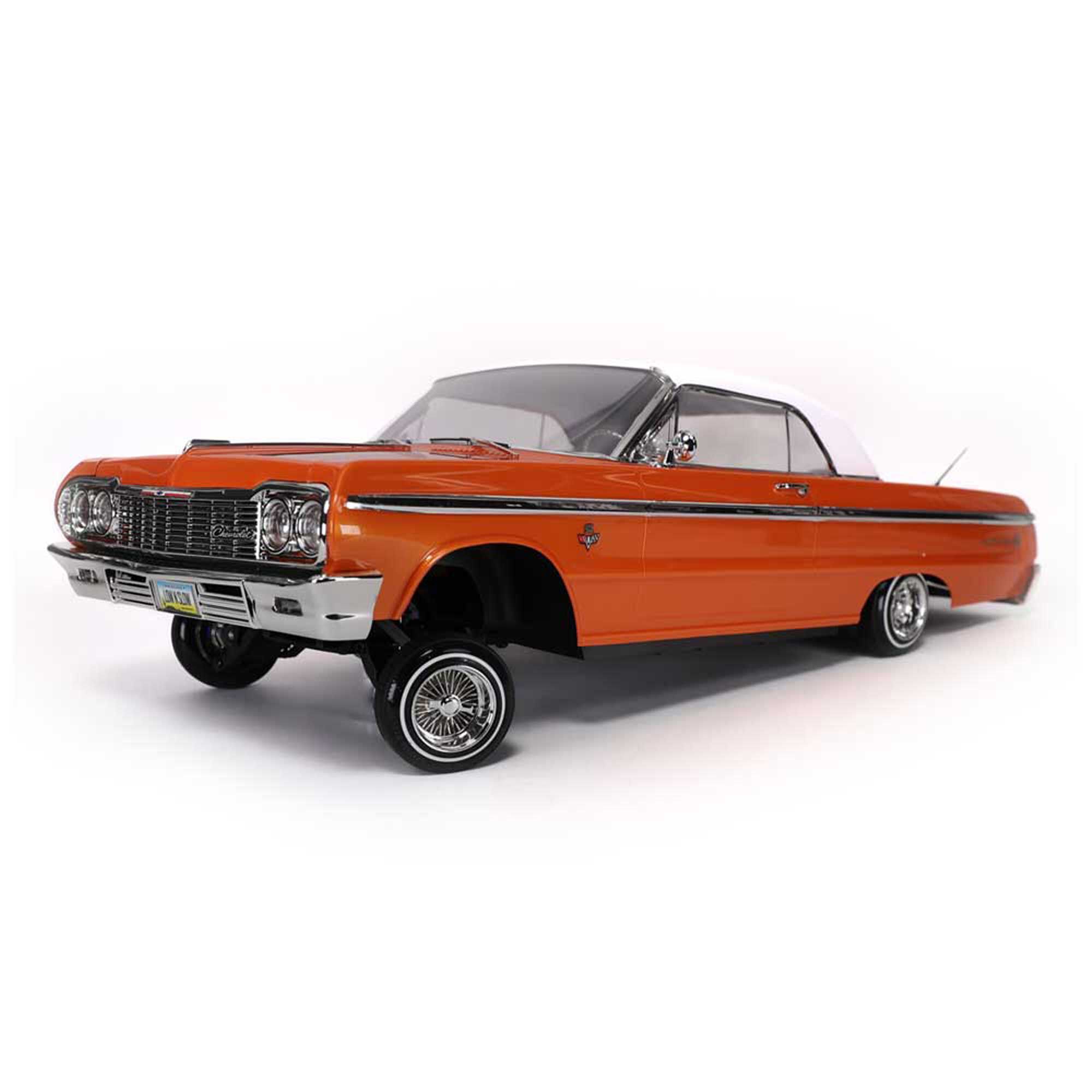 Redcat Racing 1/10 SixtyFour Chevrolet Impala Hopping Lowrider, Orange/White