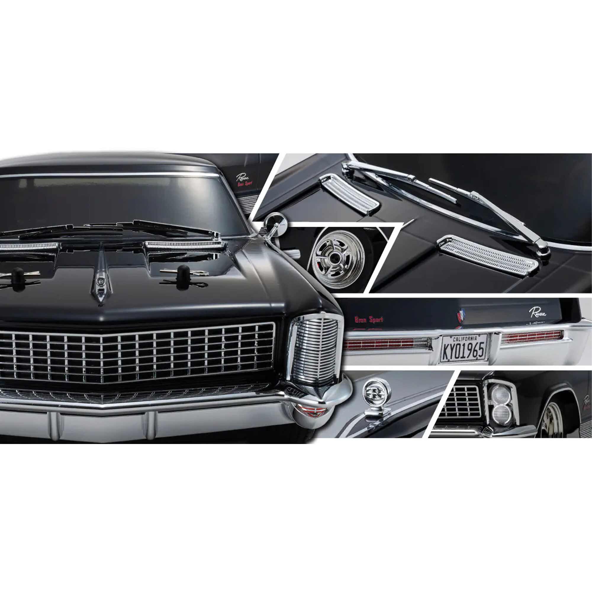 Kyosho 1/10 1965 Buick Riviera Fazer Mk2 FZ02L Brushed 4x4 On-Road Touring RTR, Regal Black