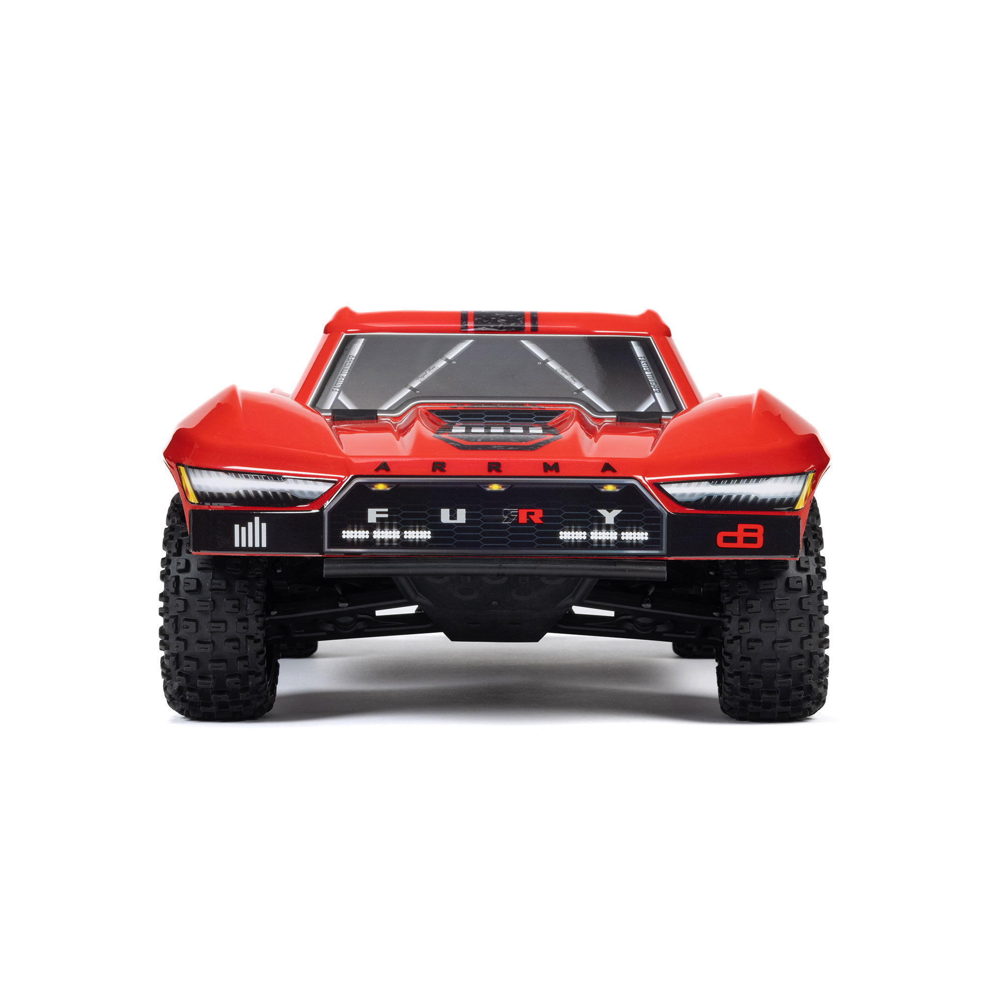 ARRMA 1/10 FURY 2WD RTR Brushed Short Course Truck (Battery & Charger Included), Red