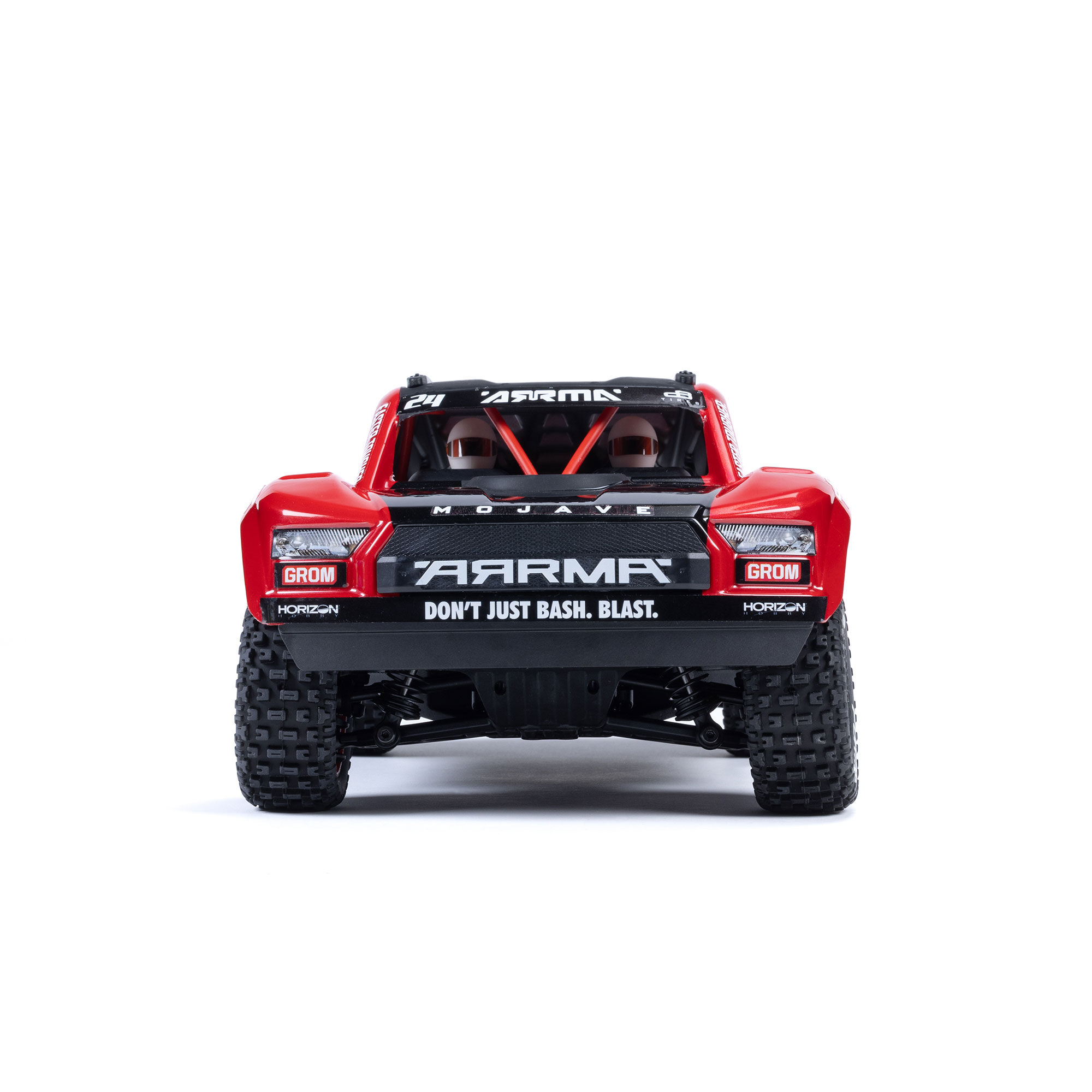 ARRMA 1/16 MOJAVE GROM 4X4 RTR Brushed Desert Truck (Battery & Charger Included), Red/Black