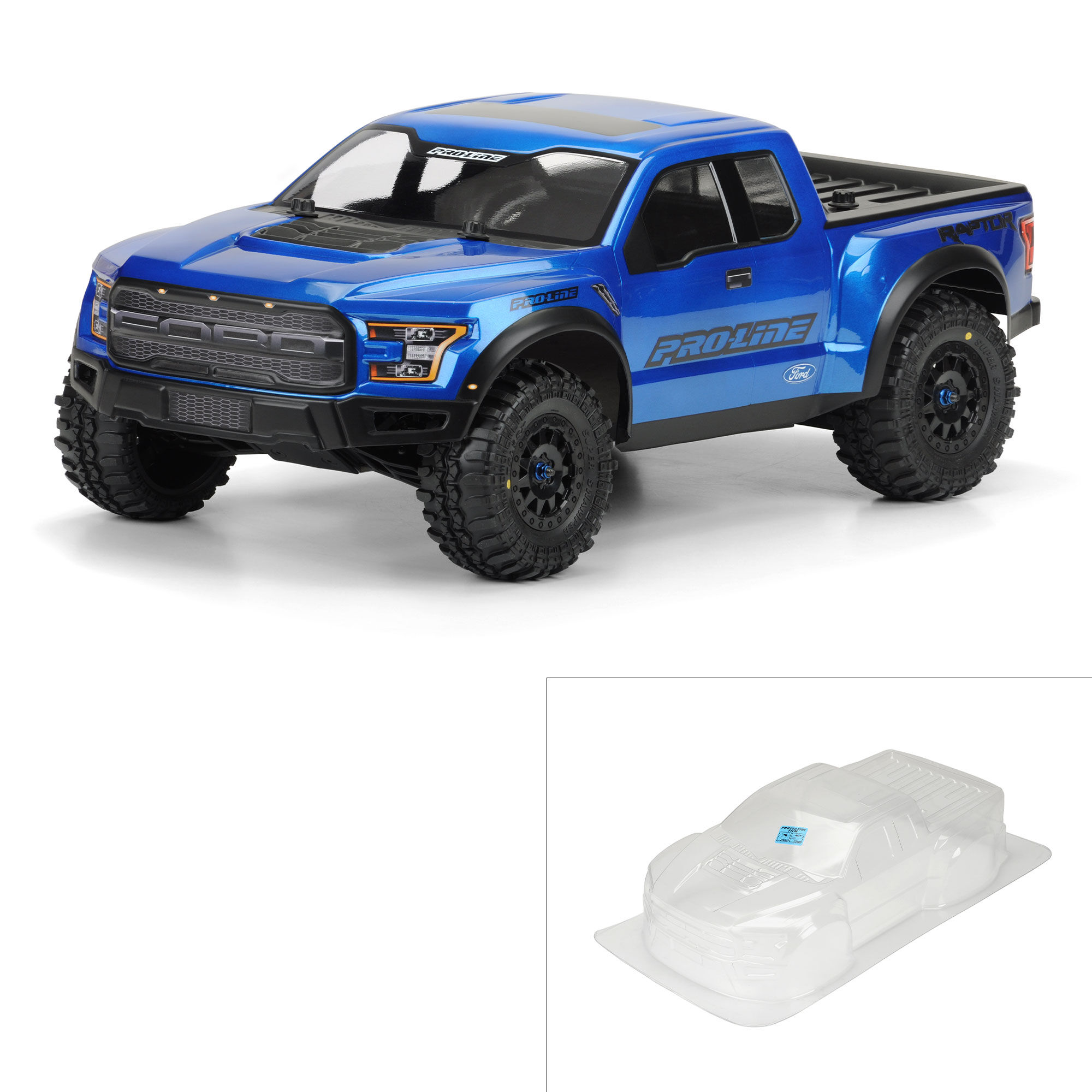 Pro-Line Racing 1/10 2017 Ford F-150 Raptor True Scale Clear Body: Short Course