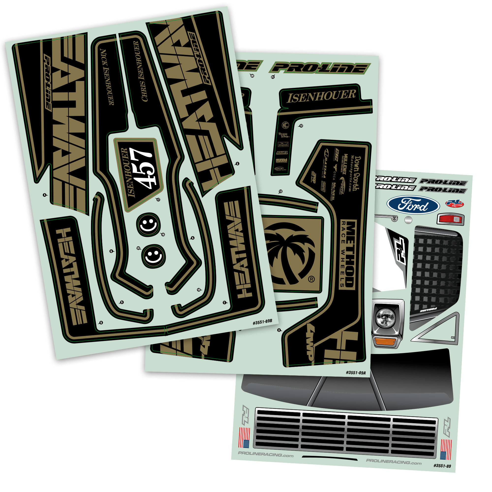 Pro-Line Racing 1/10 Pre-Cut 1967 Ford F-100 Heat Wave Black Body: Short Course