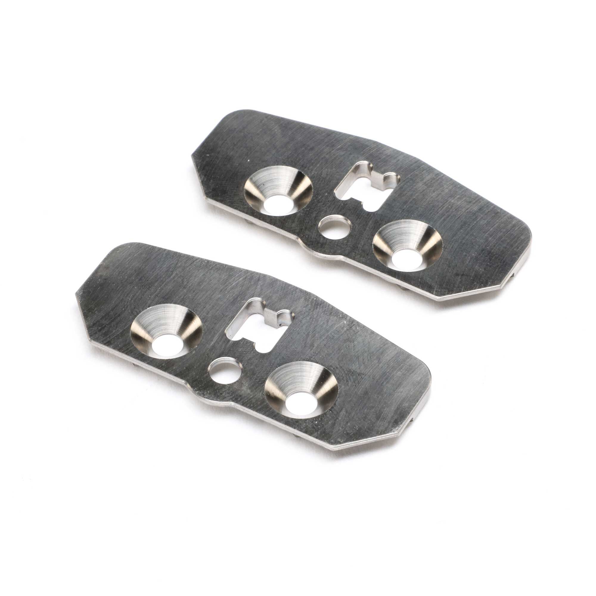 Team Losi Racing Skid Plate, Adjustable Chassis, +1, Titanium (2): 8X 2.0