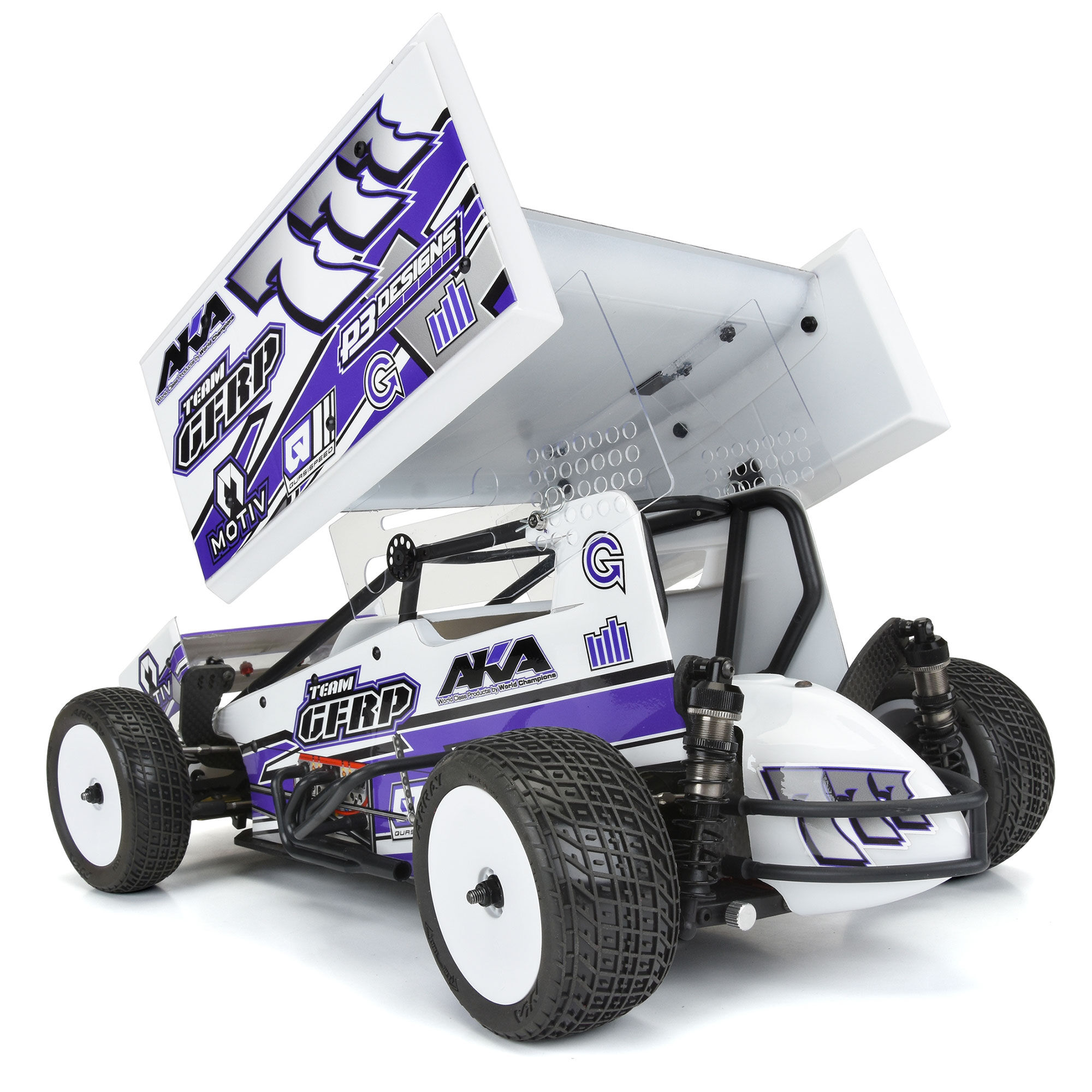 AKA PRODUCTS, INC. 1/10 Array Medium Soft Rear 2.2" Dirt Oval Tires (2)