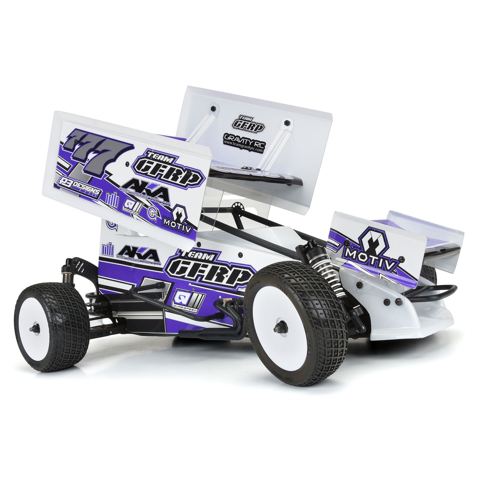 AKA PRODUCTS, INC. 1/10 Array Super Soft Long Wear 2WD/4WD Front 2.2" Dirt Oval Tires (2)