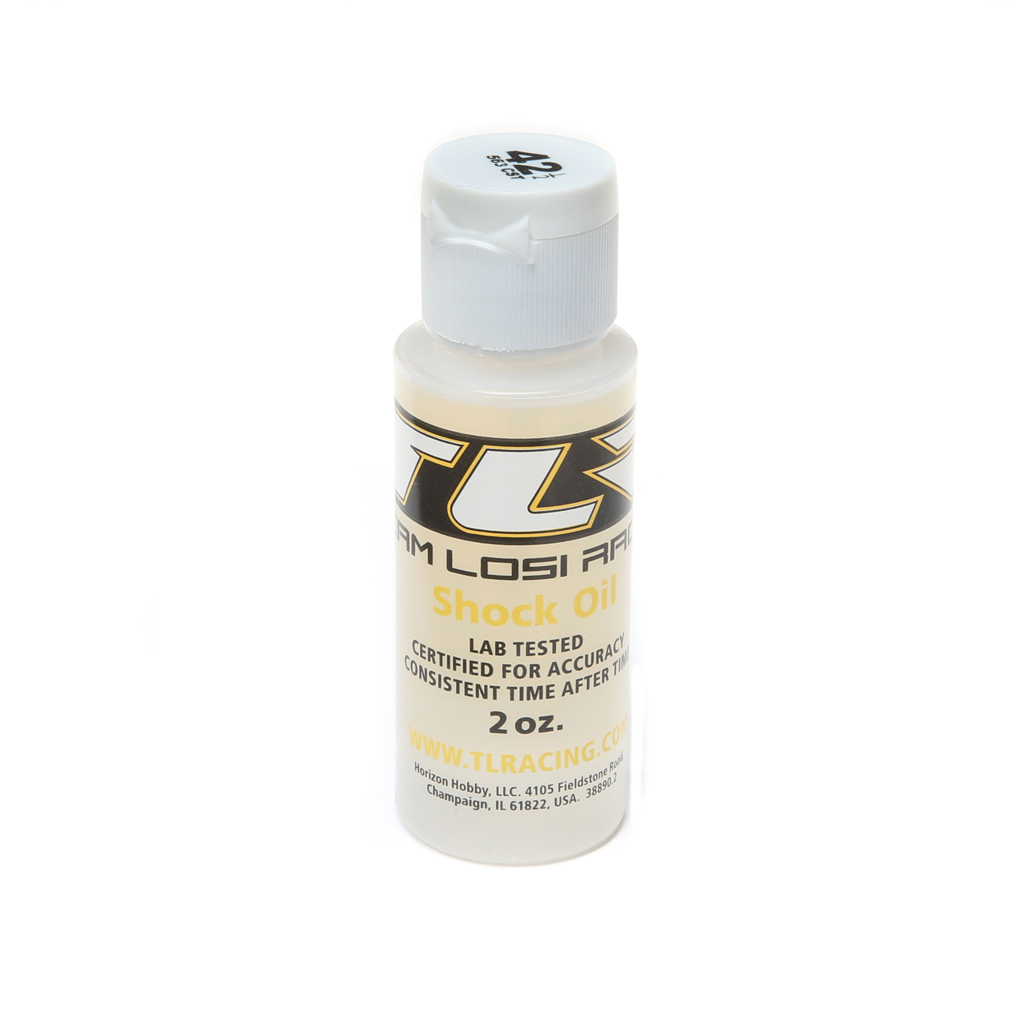Team Losi Racing Silicone Shock Oil, 42.5WT, 563CST, 2oz