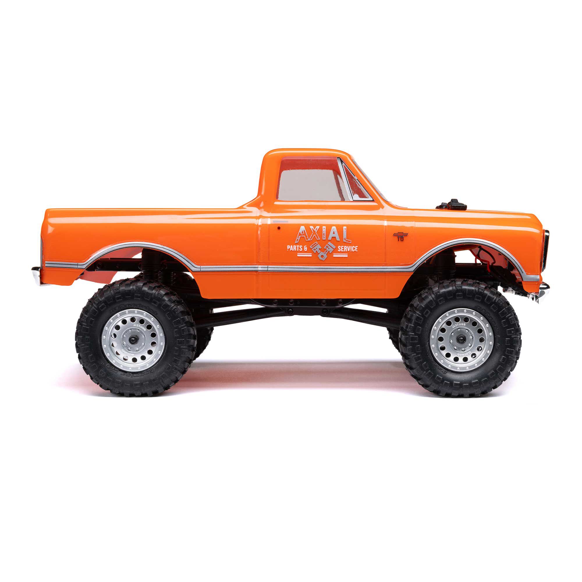Axial 1/24 SCX24 1967 Chevrolet C10 4X4 RTR Brushed Rock Crawler (Battery & Charger Included), Orange