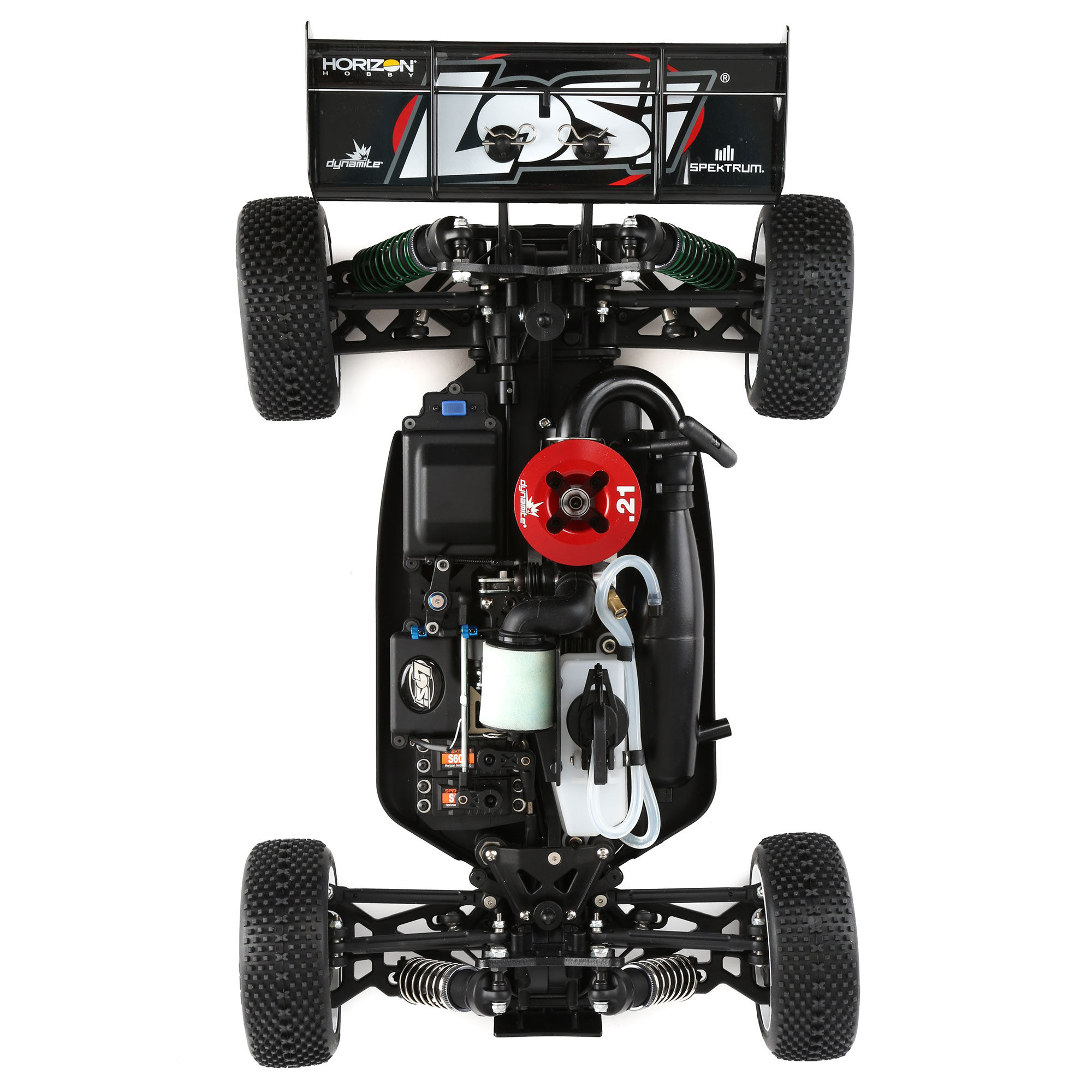 Losi 1/8 8IGHT 4WD Buggy Nitro RTR, Red/Yellow