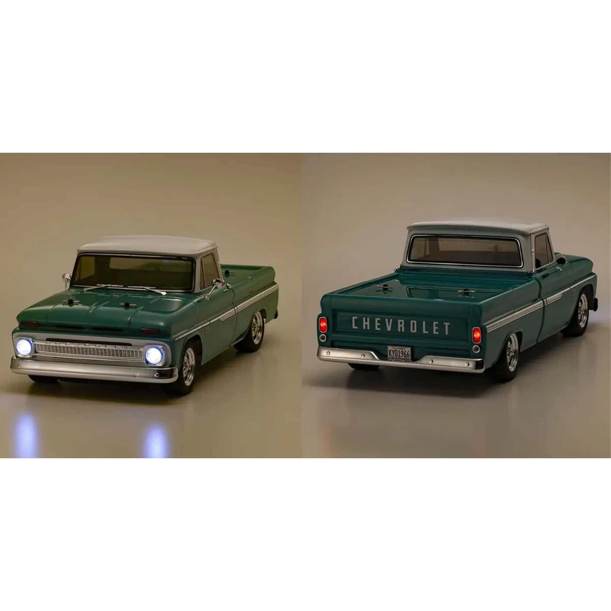 Kyosho 1/10 FAZER Mk2 FZ02L 1966 Chevy C10 Fleetside 4WD Pickup, Light Green