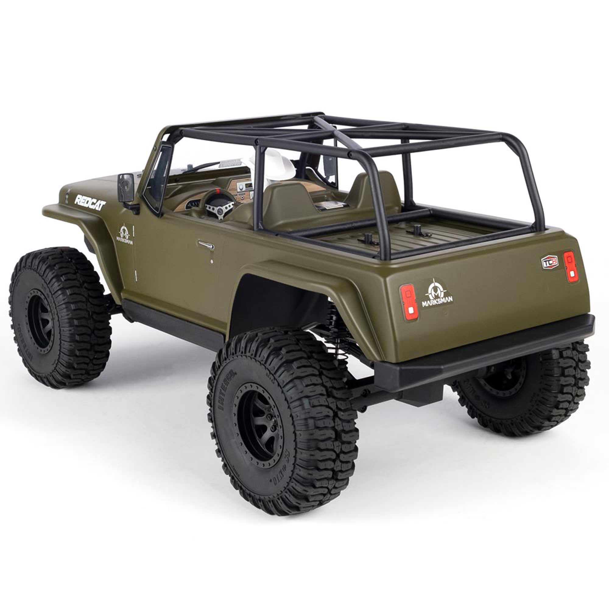 Redcat Racing 1/8 TC8 Marskman Brushed 4X4 Crawler RTR, Olive