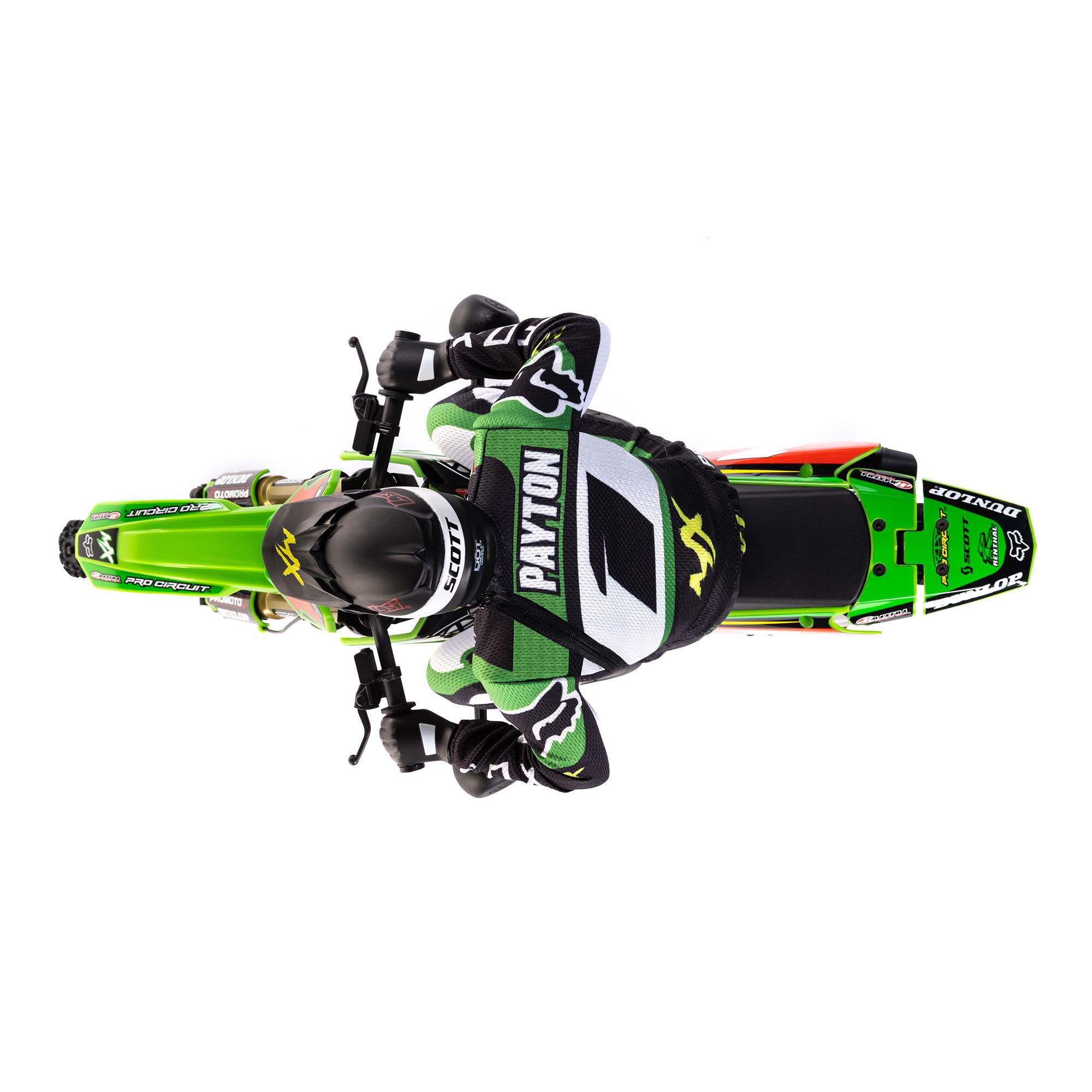 Losi 1/4 Promoto-MX Pro Circuit 2S RTR Brushless Motorcycle (Battery and Charger Included), Green