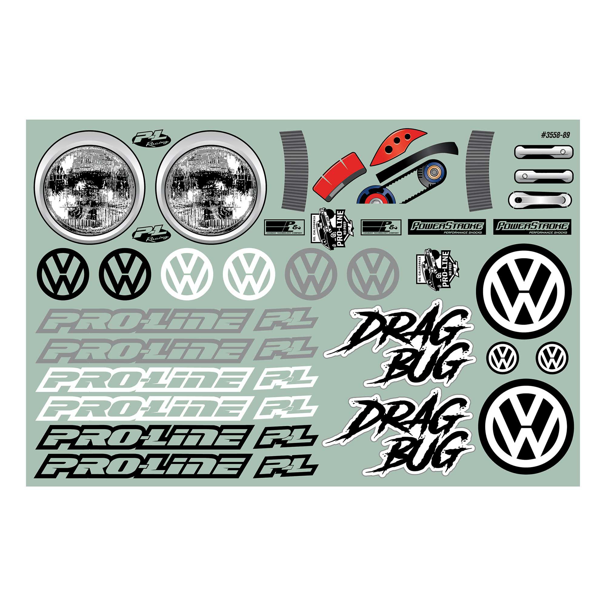 Pro-Line Racing 1/10 Volkswagen Drag Bug Clear Body: Drag Car