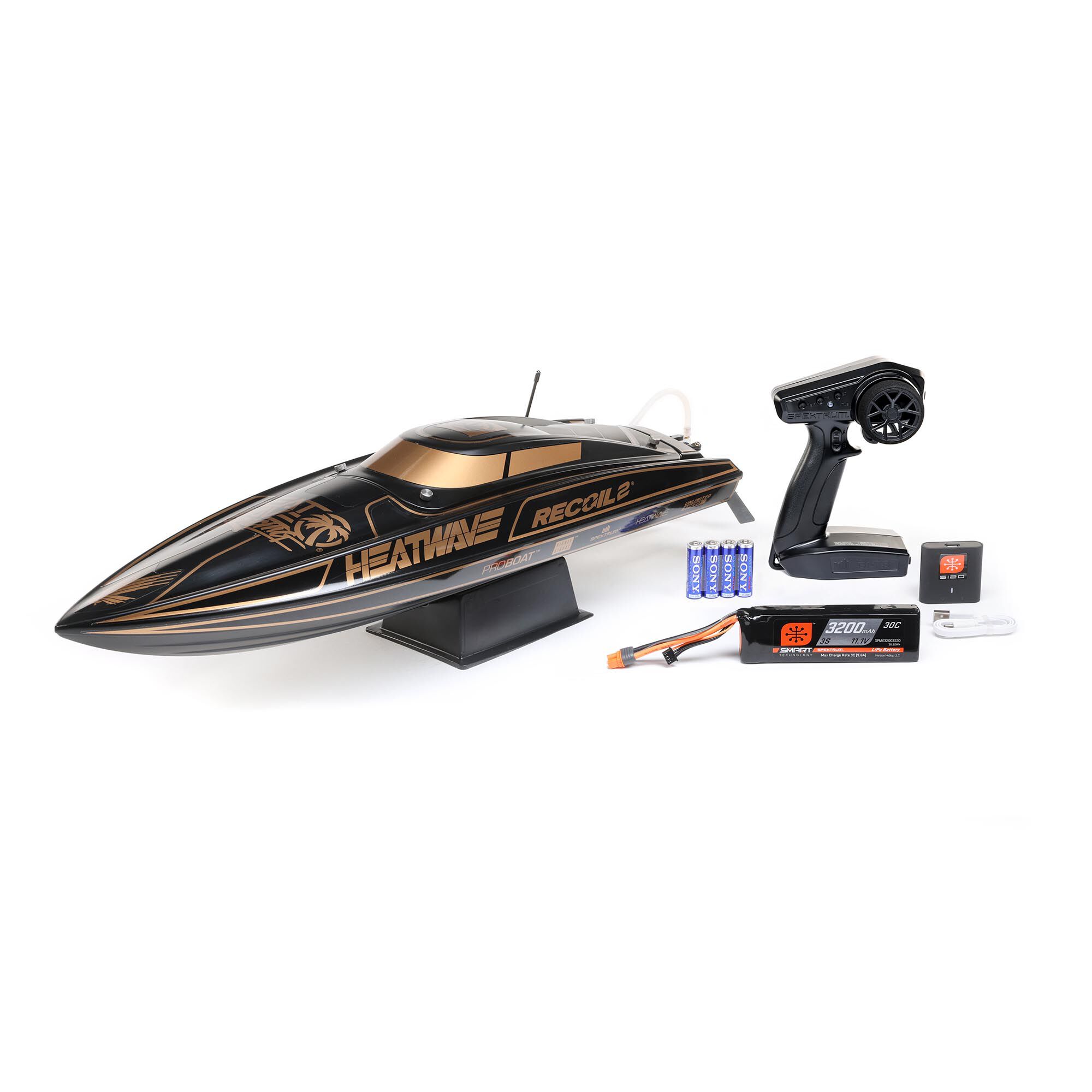 Pro Boat Recoil 2 V2 26" Self-Righting Brushless Deep-V RTR, Heat Wave Visual