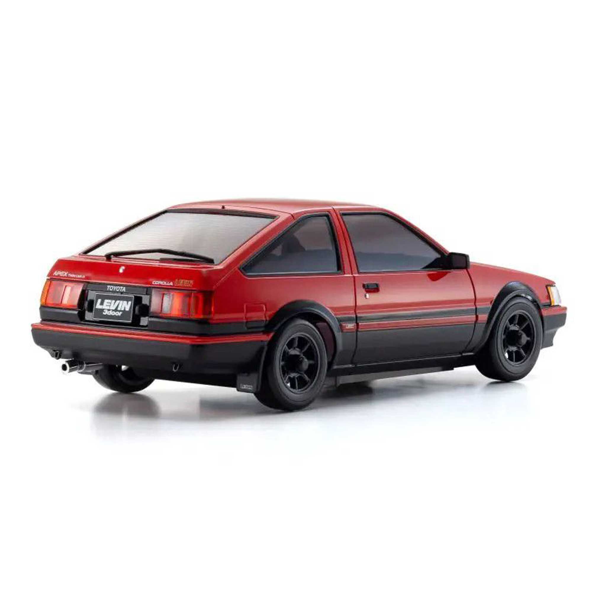 Kyosho 1/28 Toyota Corolla Levin AE86 Mini-Z AWD RTR, Red/ Black