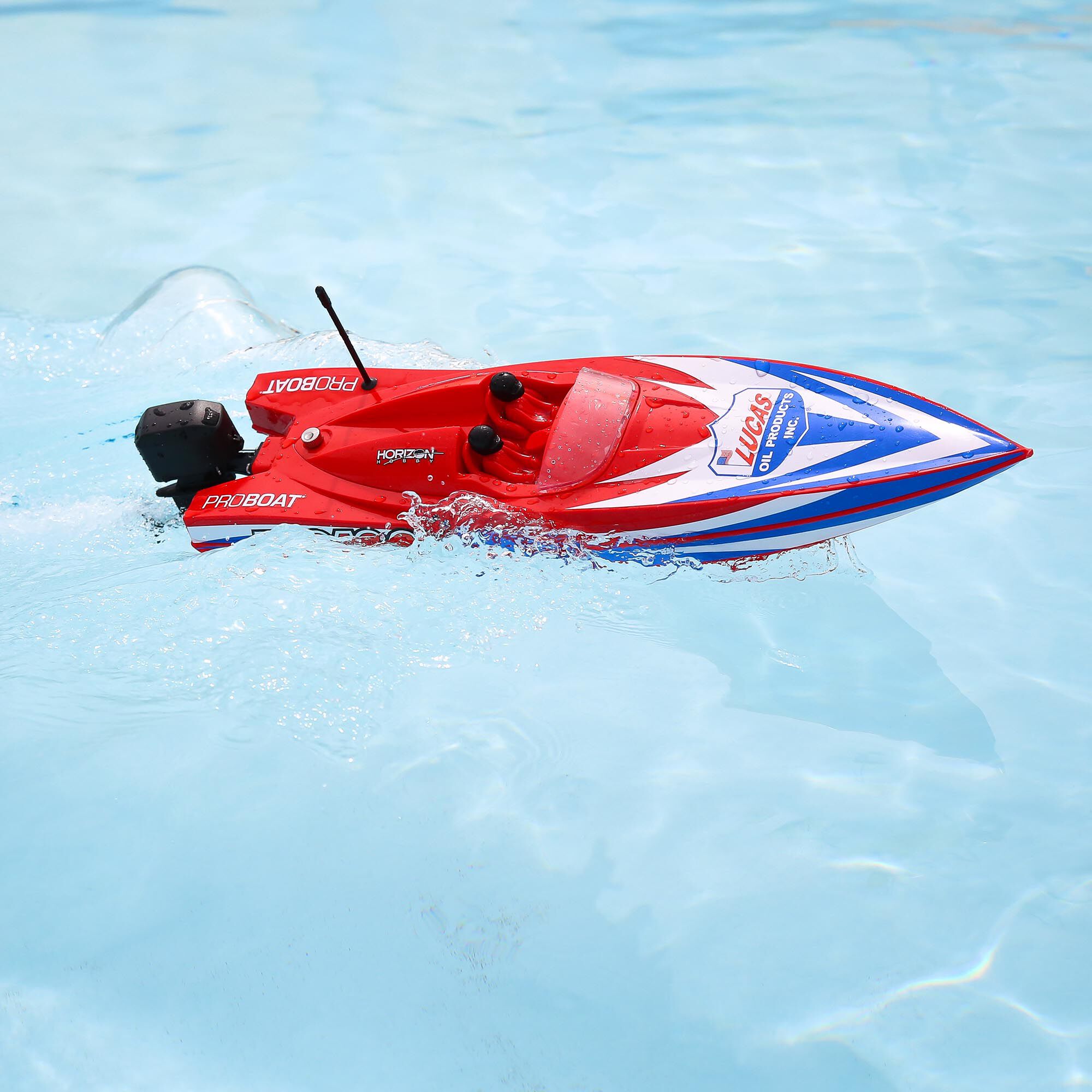 Pro Boat Lucas Oil 17" Power Boat Racer Self-Righting Deep-V RTR