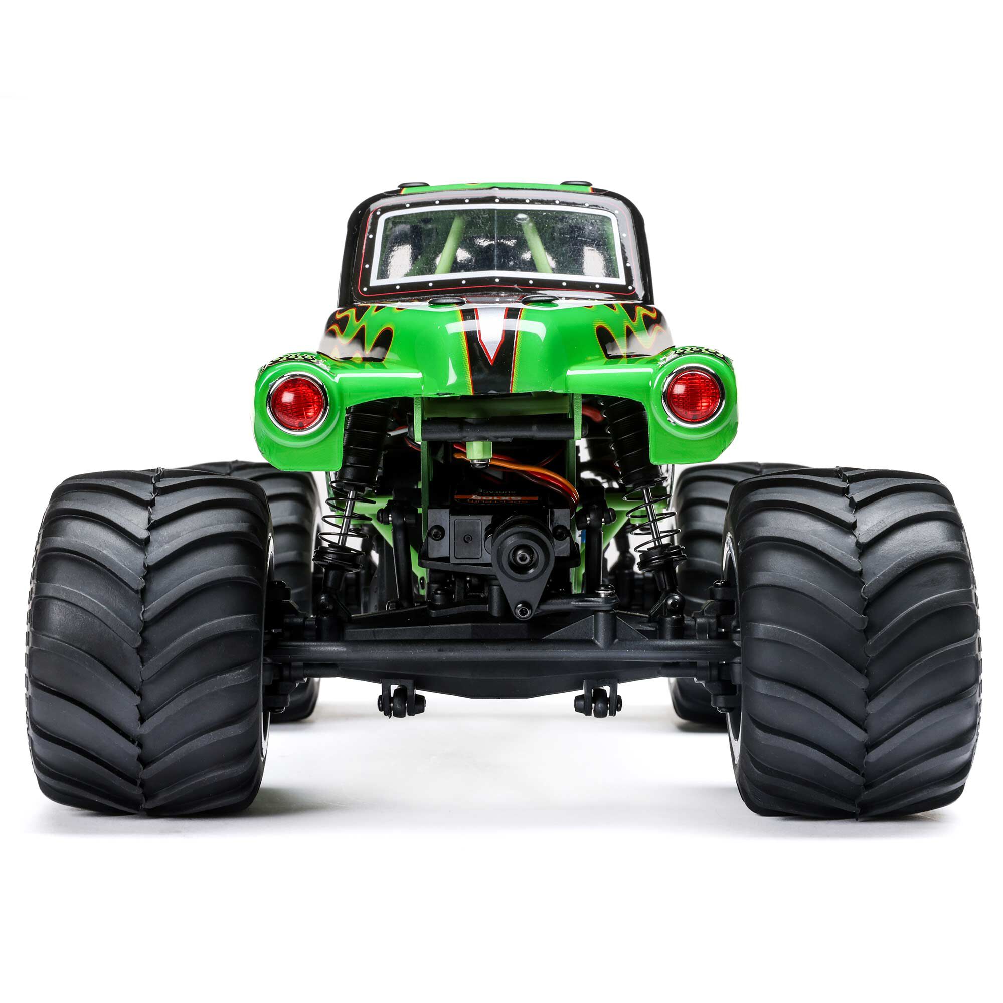 Losi 1/18 Mini LMT Grave Digger 2S 4X4 RTR Brushed Monster Truck (Battery & Charger Included), Green