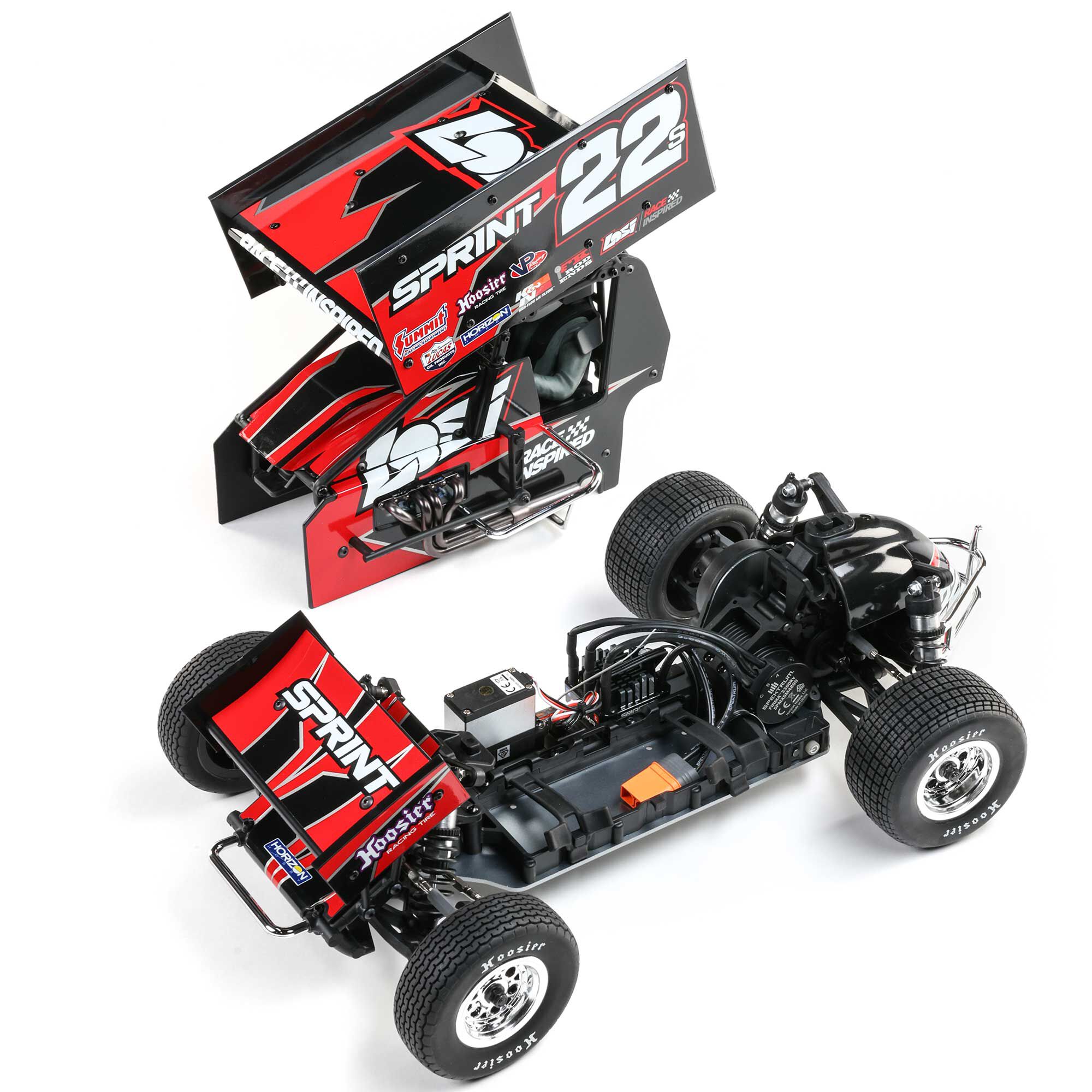 Losi 1/10 22S Sprint 2WD Brushless RTR (Battery & Charger Included), Red