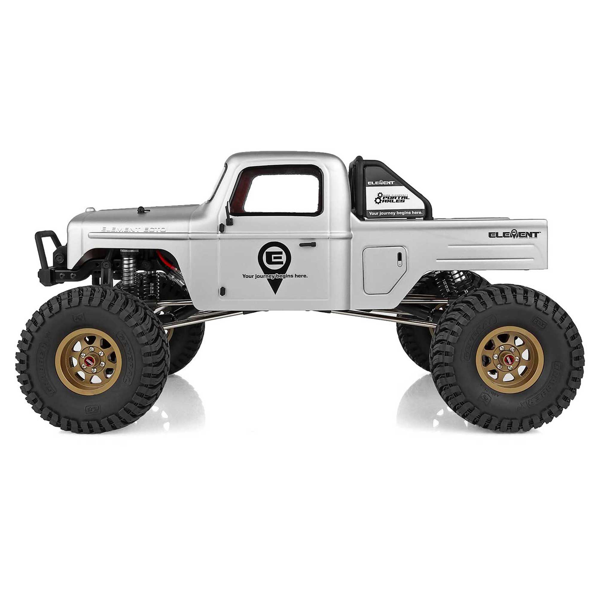 Team Associated 1/10 Enduro Ecto 4x4 Trail Truck RTR, Portal Axles, Gray