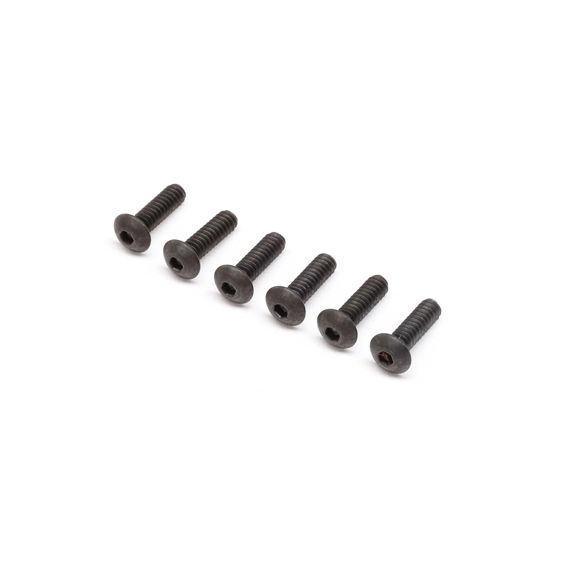 Losi Button Head Screws, 4-40 x 3/8" (6)