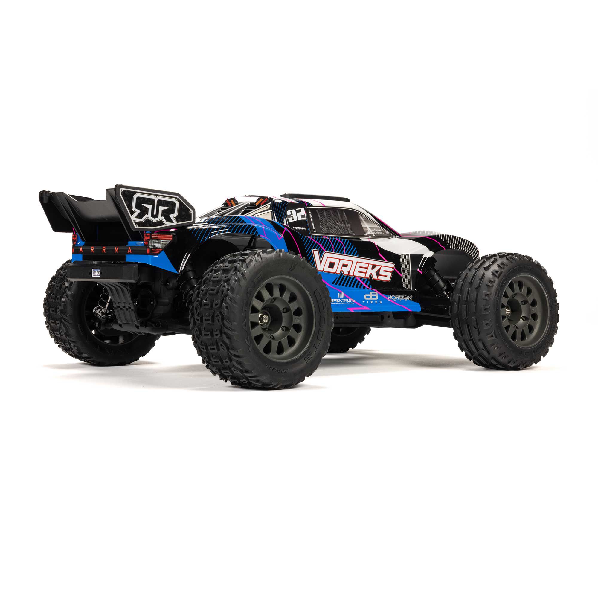 ARRMA 1/10 VORTEKS 2WD RTR Brushed Stadium Truck, Blue