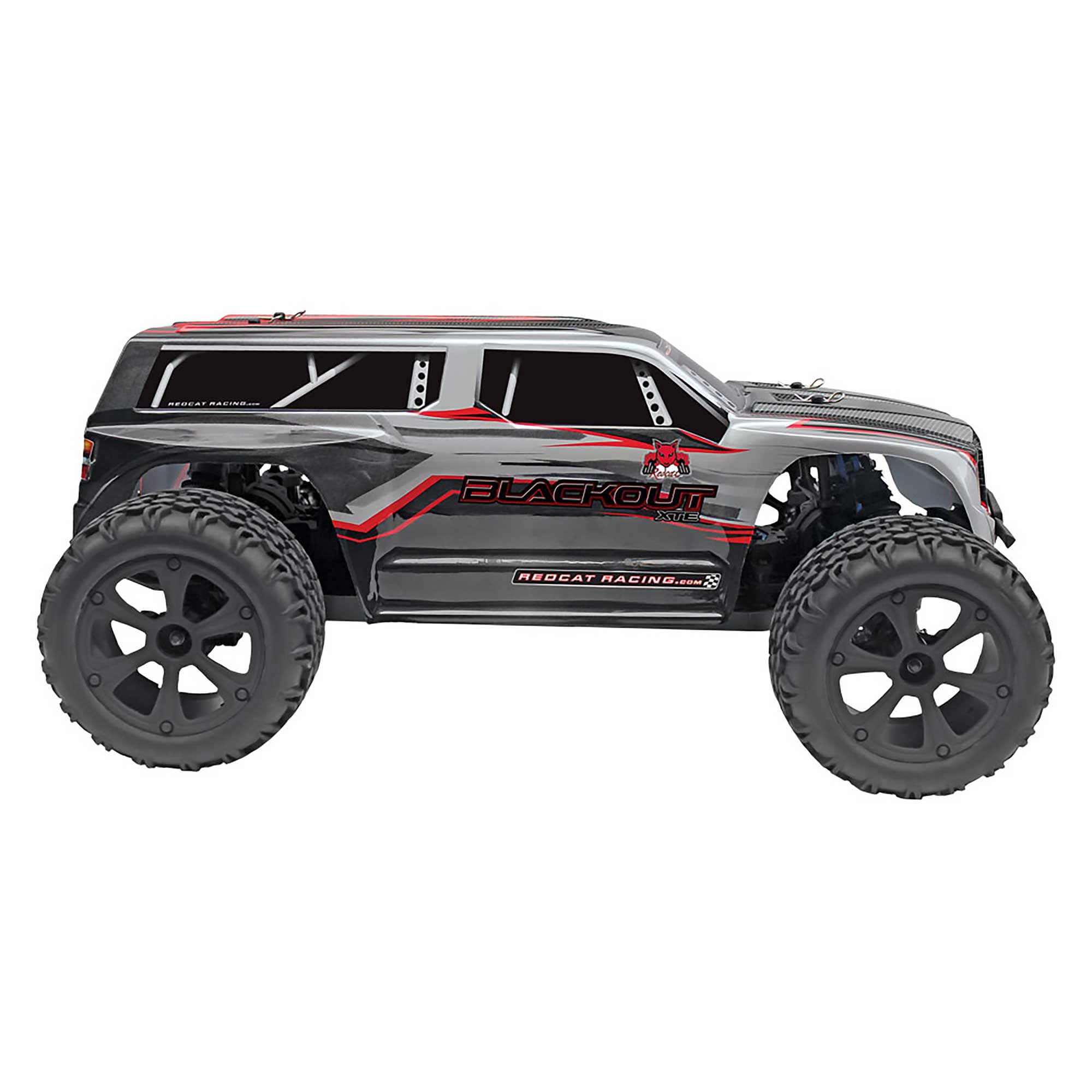 Redcat Racing 1/10 Blackout XTE 4WD Monster SUV Brushed RTR, Silver