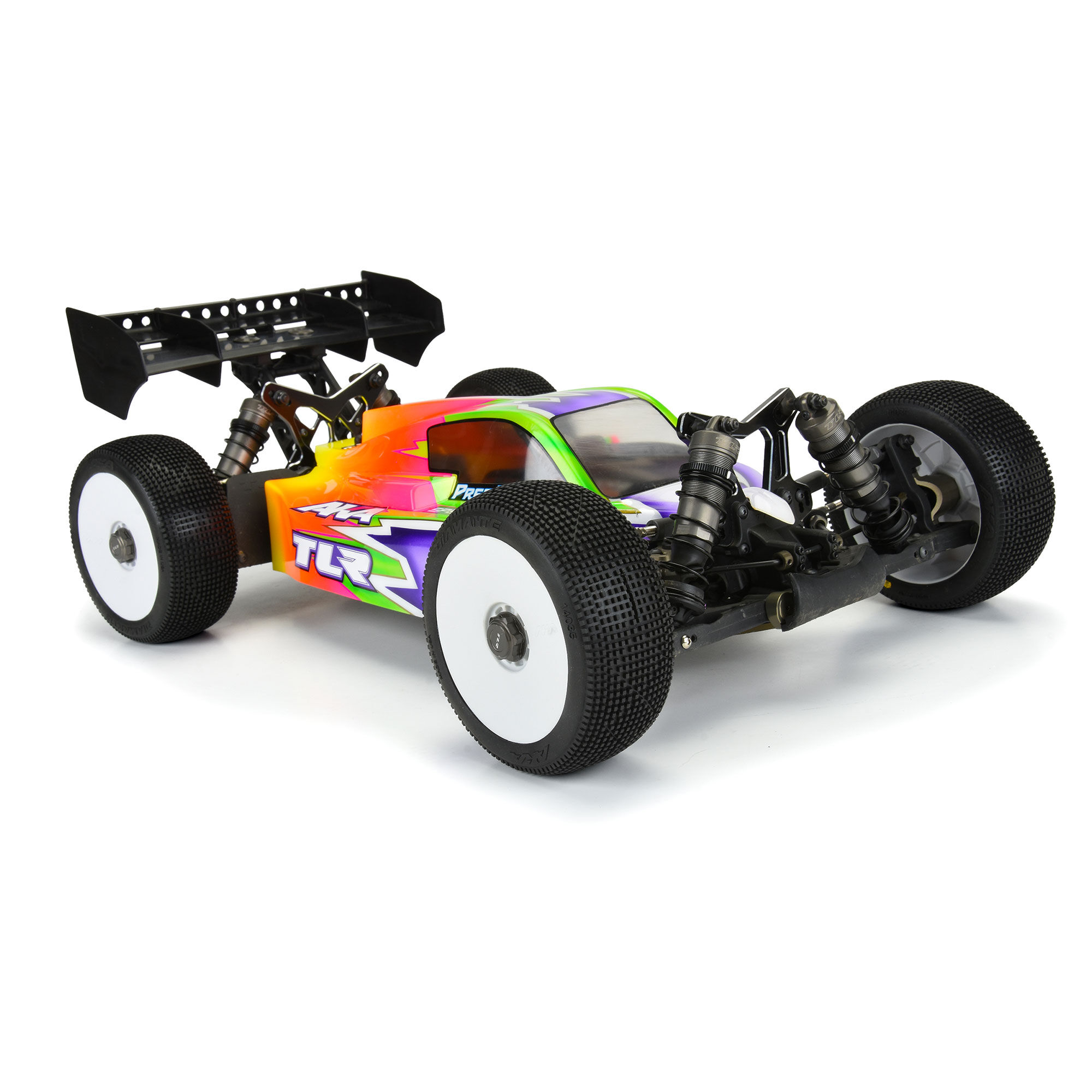 AKA PRODUCTS, INC. 1/8 Diamante Super Soft Long Wear Fr/Rr Off-Road Buggy Tires (2)