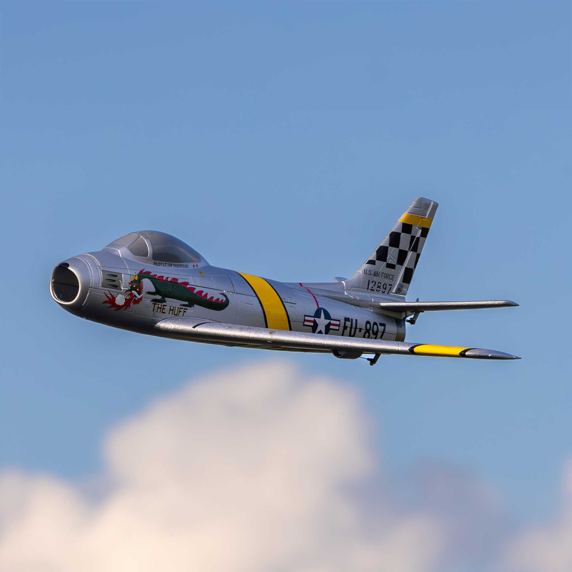 E-flite UMX F-86 Sabre 30mm EDF Jet BNF Basic with AS3X and SAFE Select