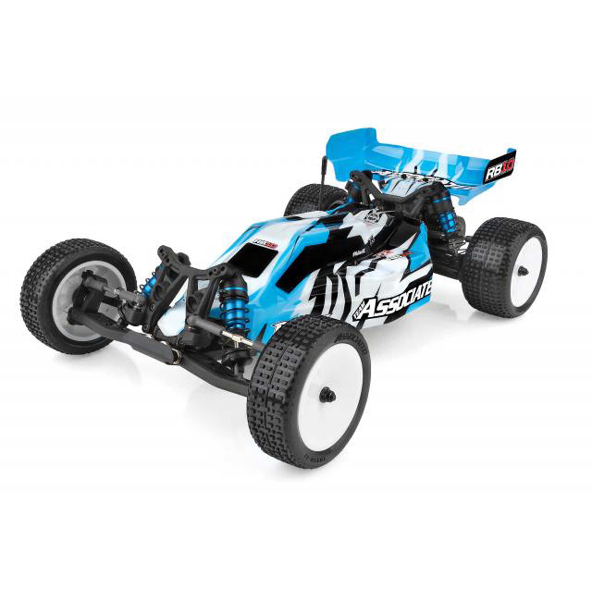 Team Associated 1/10 RB10 2WD Buggy RTR, Blue, LiPo Combo